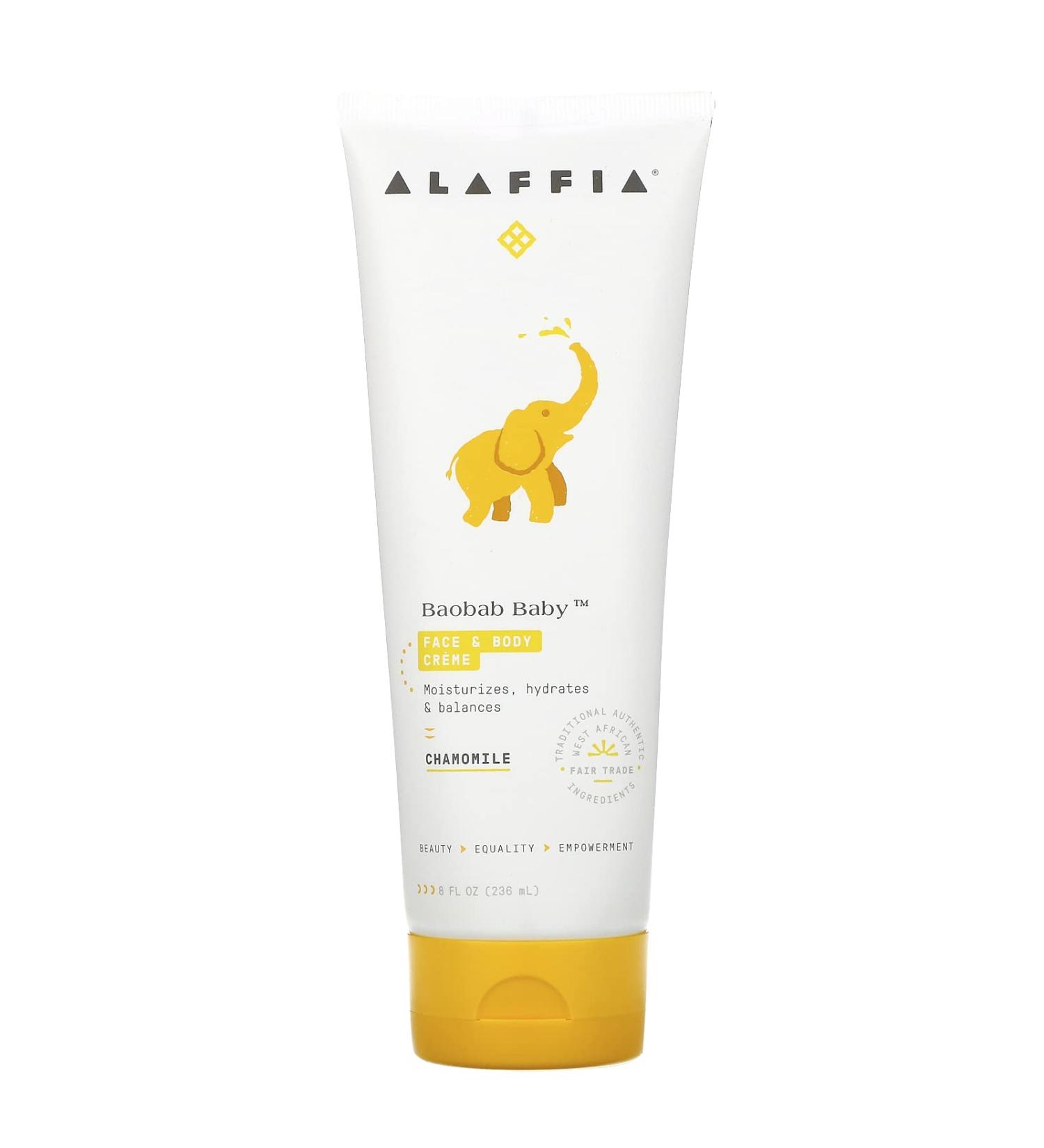 Alaffia Baobab Baby Face & Body Creme Chamomile 8 fl oz (236 ml)