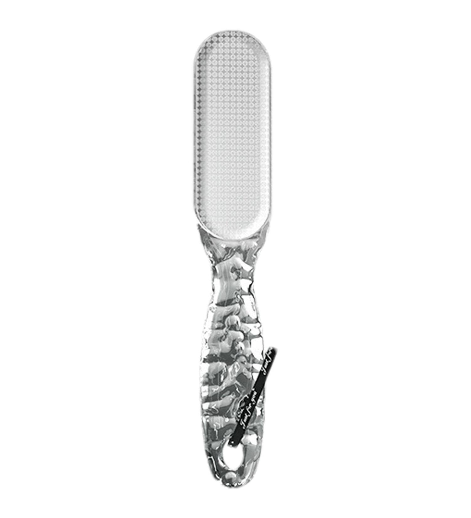 Meindin Pumice Stone Foot File | 2 in 1 Foot Rasp for Cracked Heel - Dead Skin Removal Professional Scrubber Callus Remover Multi Purpose Pedicure Tools Transparent Gray - Buy Online on GoSupps.com