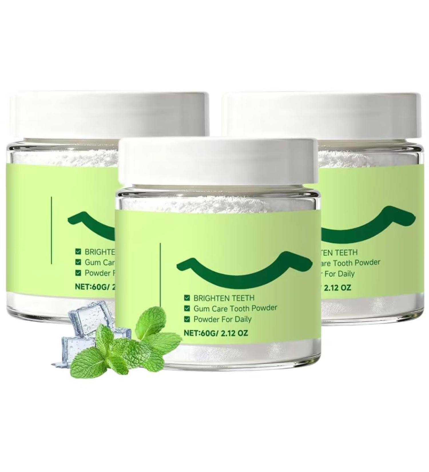 Poudre Dentaire Au Collag ne 60 g Collagen Tooth Powder Poudre Blanchissante Dents Blanchiment Dentaire limine Les Taches De Caf /Th /Vin Pour Un Sourire clatant Et Une Haleine Fra che (3PC) - Buy Online on GoSupps.com