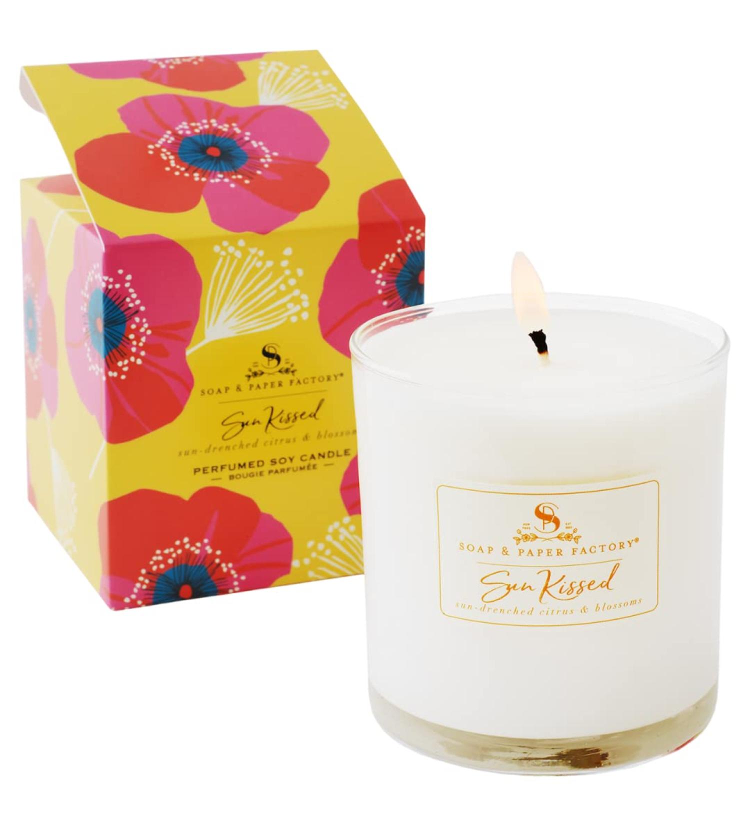 Shop Sun Kissed Large Soy Candle 9.5 oz - Soap & Paper Factory | Eco-Friendly International Shipping - Buy Online on GoSupps.com