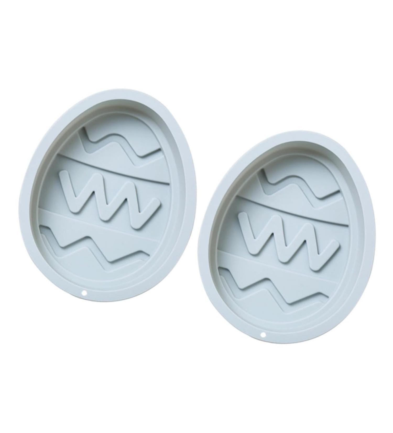 Zerodeko 2pcs Cake Silicone Mold Egg Shaped Mold Tuile Molds Silicone DIY Baking Moulds Easter Bunny Egg Silicone Easter Eggshell Semi Sphere Silicone 3D Silicone Mold Food Silica Gel Fudge 19.9x16.4cm Blue - Buy Online on GoSupps.com