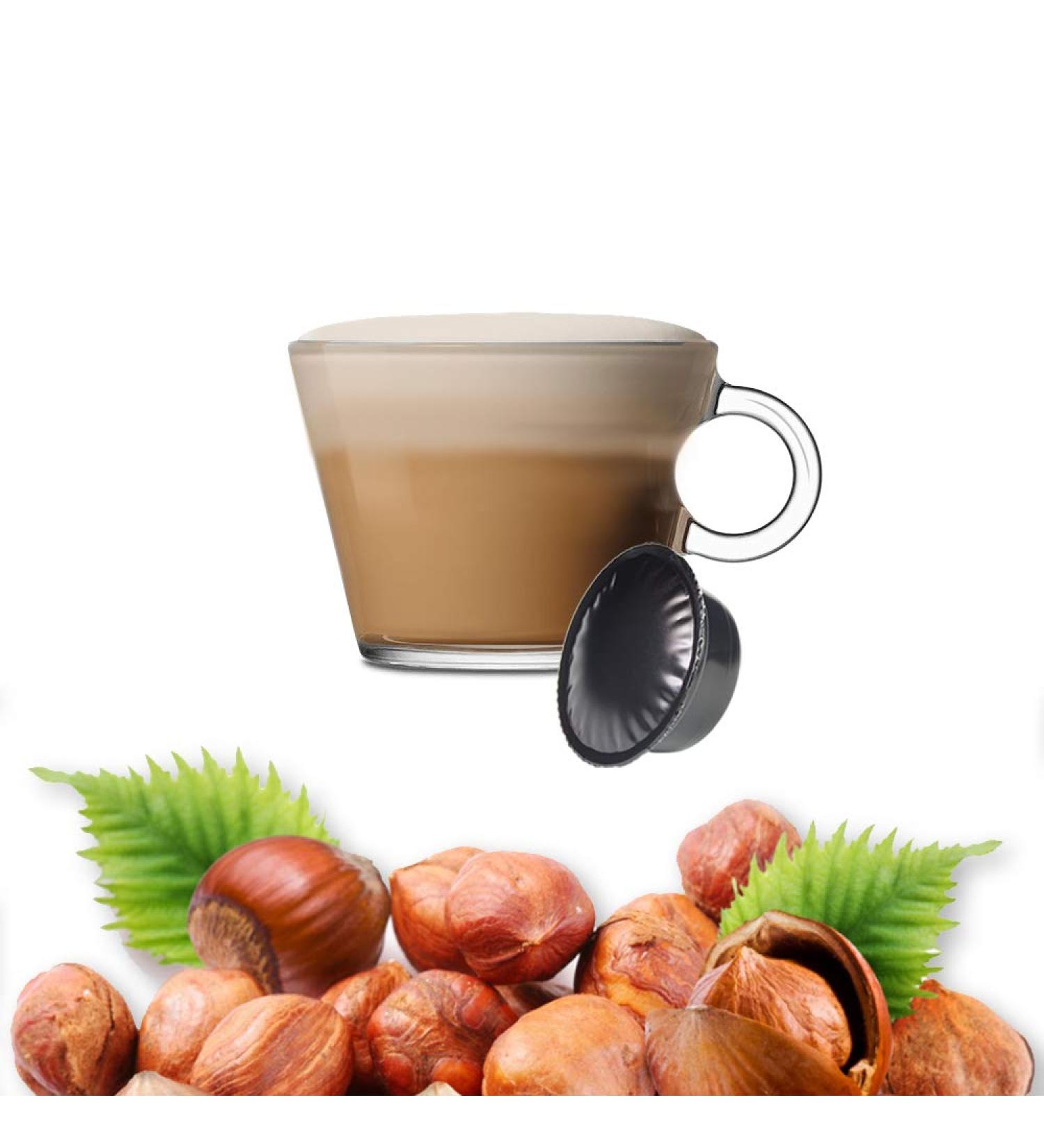 KICKKICK Kickkick Hazelnut Capsules compatible with Lavazza A Modo Mio - 50 capsules