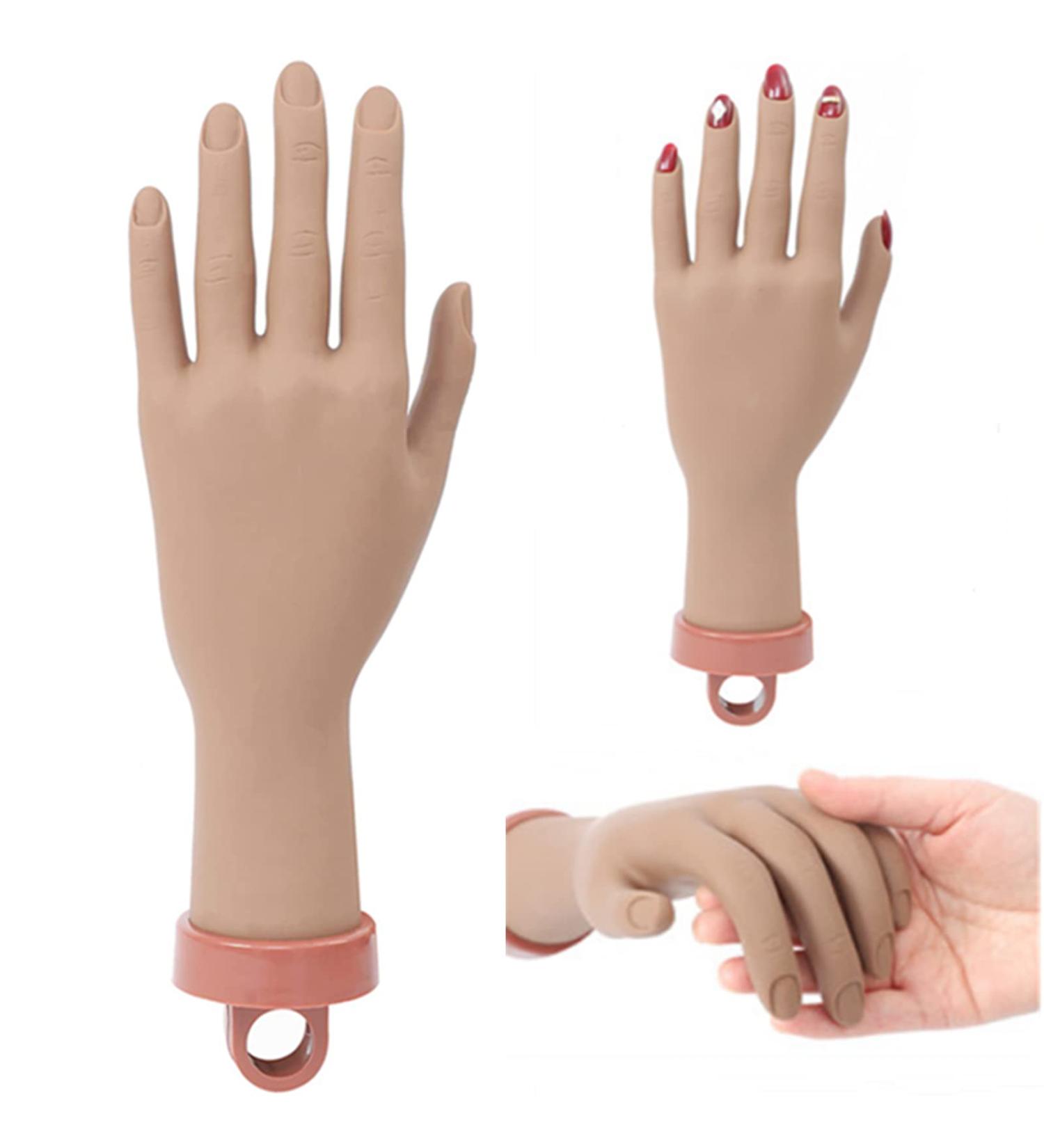 Nail Mannequin Hand for Manicure Practice with Fake Nails - Dark Black | 1Pcs - Buy Online on GoSupps.com
