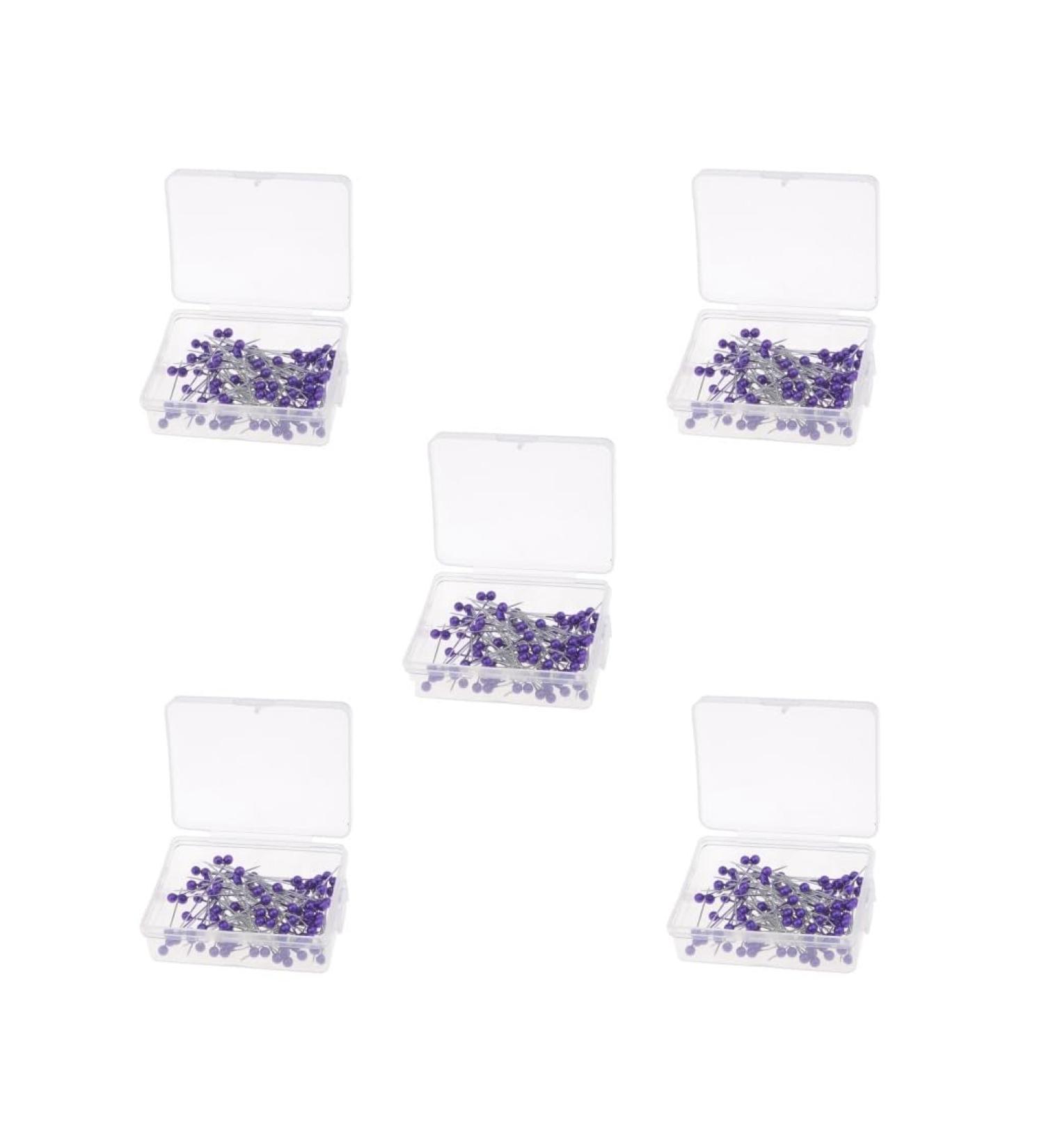 Lot de 100 pingles t te nacr e multicolores pour bijoux faire soi-m me - Violet Lot de 5 (Violet) - Buy Online on GoSupps.com