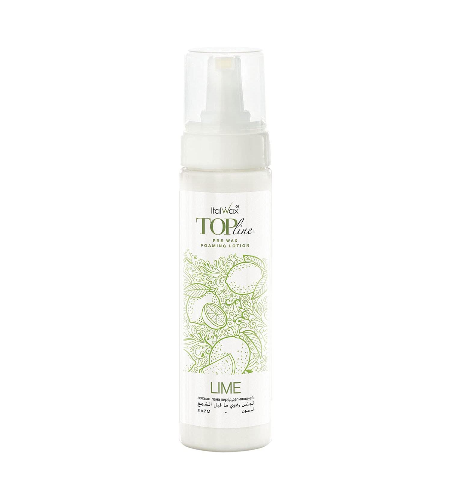 Pre Wax foaming lotion lime your optimal pre-treatment lotion before waxing 200 ml