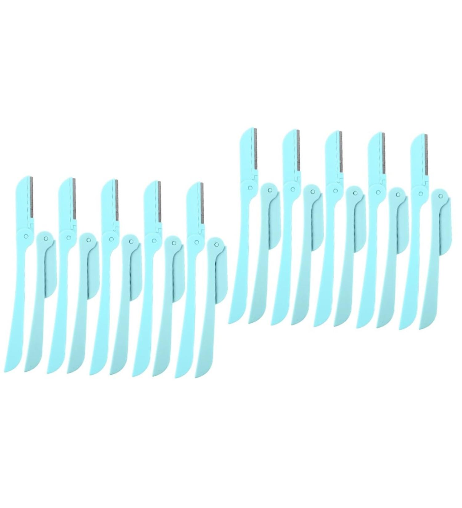Beaupretty 20 Pcs Folding Eyebrow Trimmer Kit | Eyebrow Razor Tweezer & Facial Hair Removal Tools | International Shipping Available - Buy Online on GoSupps.com