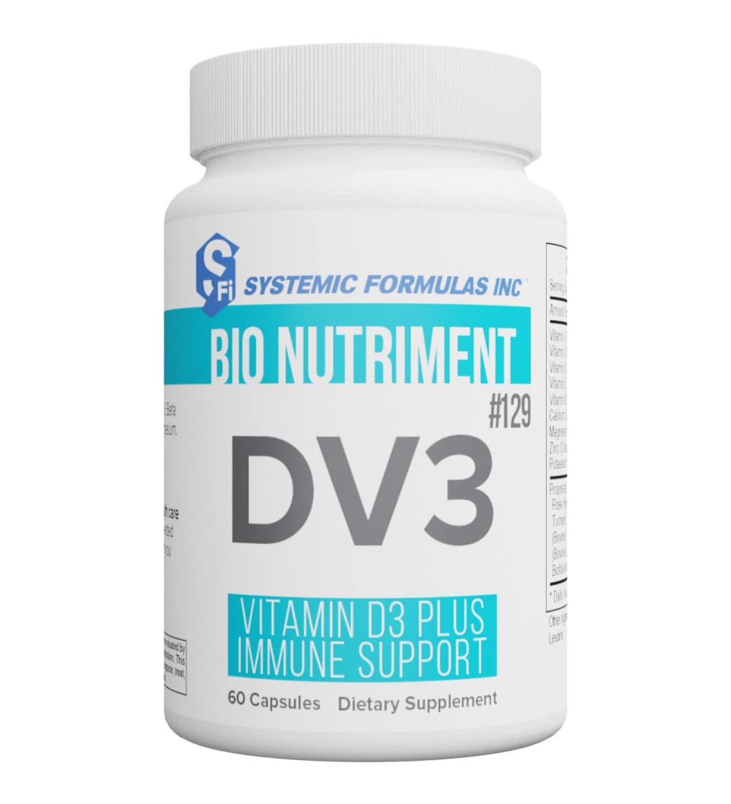 Systemic Formulas DV3 BioNutriment Vitamin D3 Immune Support Supplement - Buy Online on GoSupps.com