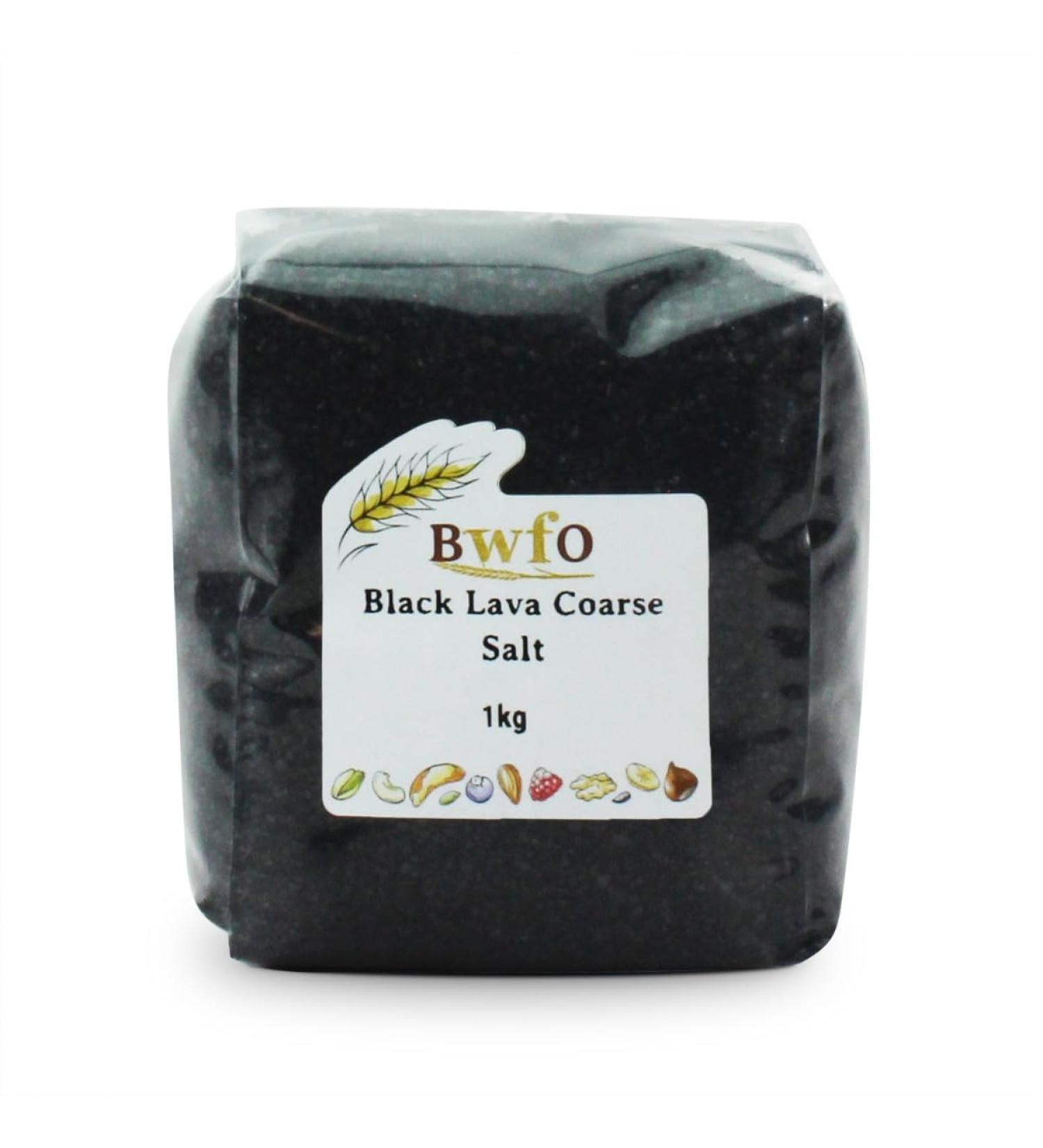 Black Lava Coarse Salt 1kg (BWFO)