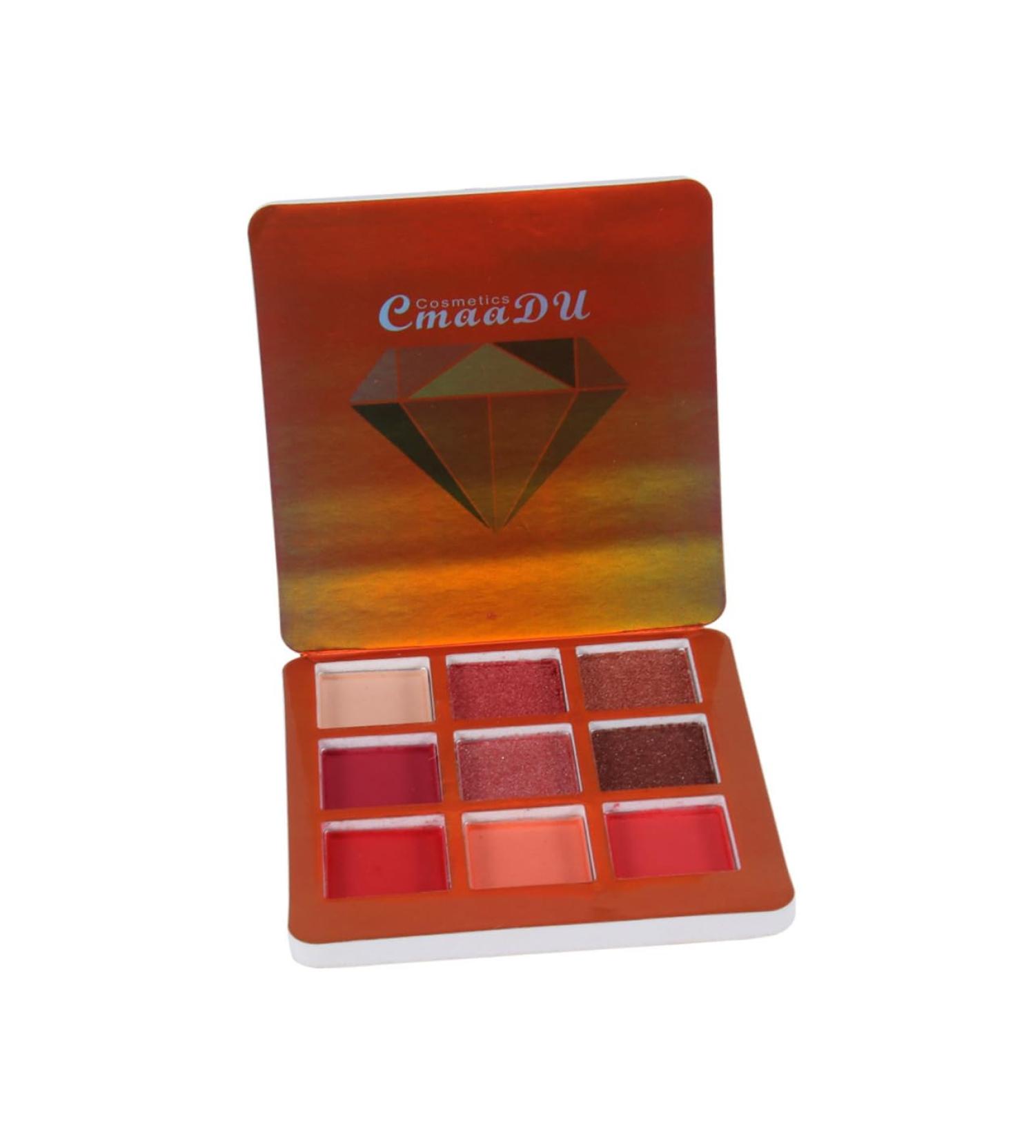 Mipcase Makeup Plattete 9 Matte Eyeshadow Glitter Eye Shadow Long-lasting Eyeshadow Women Eye Shadow Powder Eye Shadow Flash 1 count (Pack of 1) Red - Buy Online on GoSupps.com