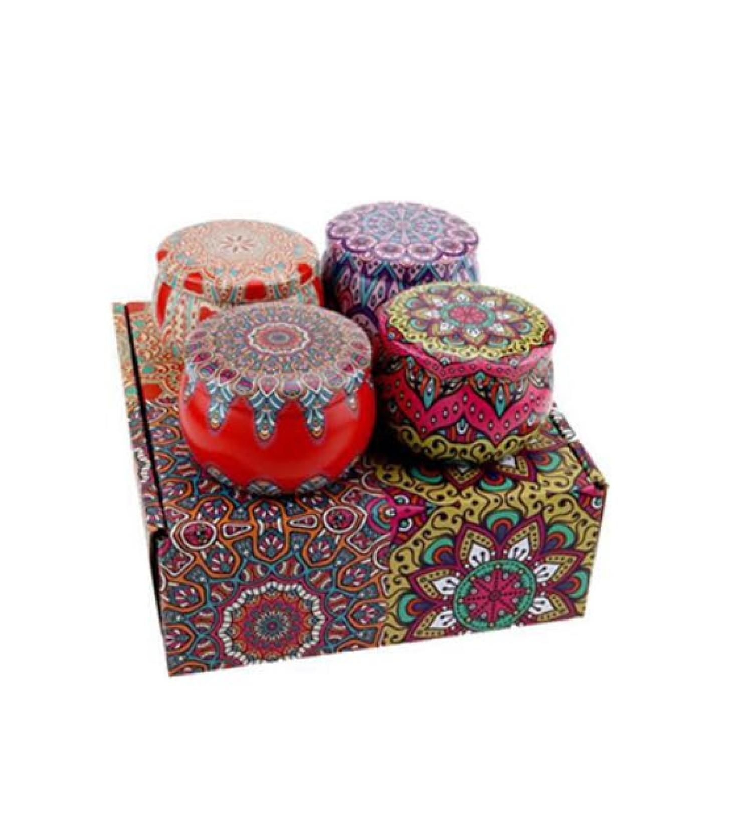 Scented Candles Gift Set 8% Essential Oil 4 Pack Aromatherapy Candle Stress Relief Gifts for Women Candles for Home Scented Ideal for Birthday Christmas Thanksgiving Mother's Day