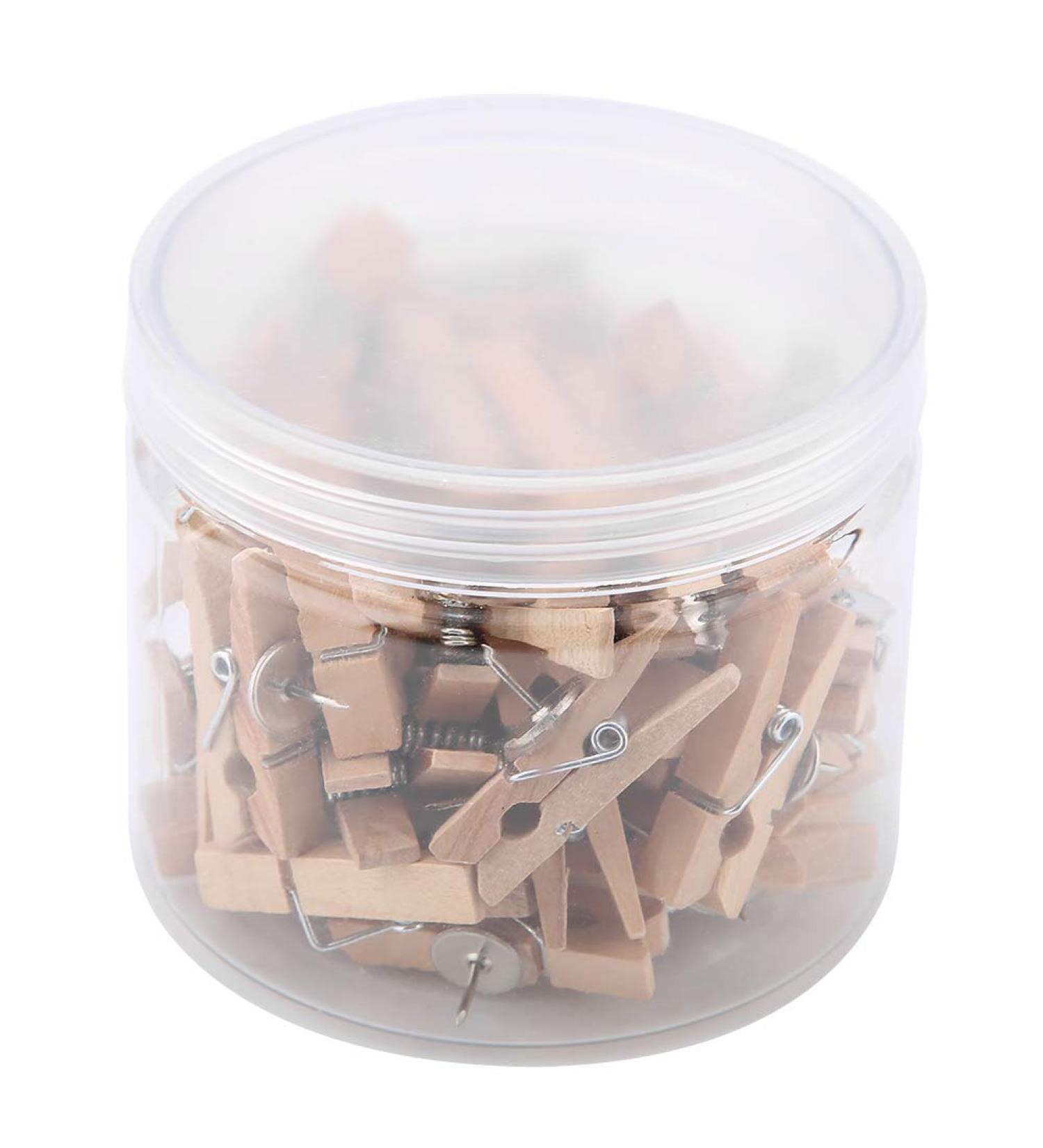 Glomora 50pcs Natural Wooden Clips | Durable 35x7mm Craft Clips for Photos & Clothing Decoration - Shop Internationally - Buy Online on GoSupps.com