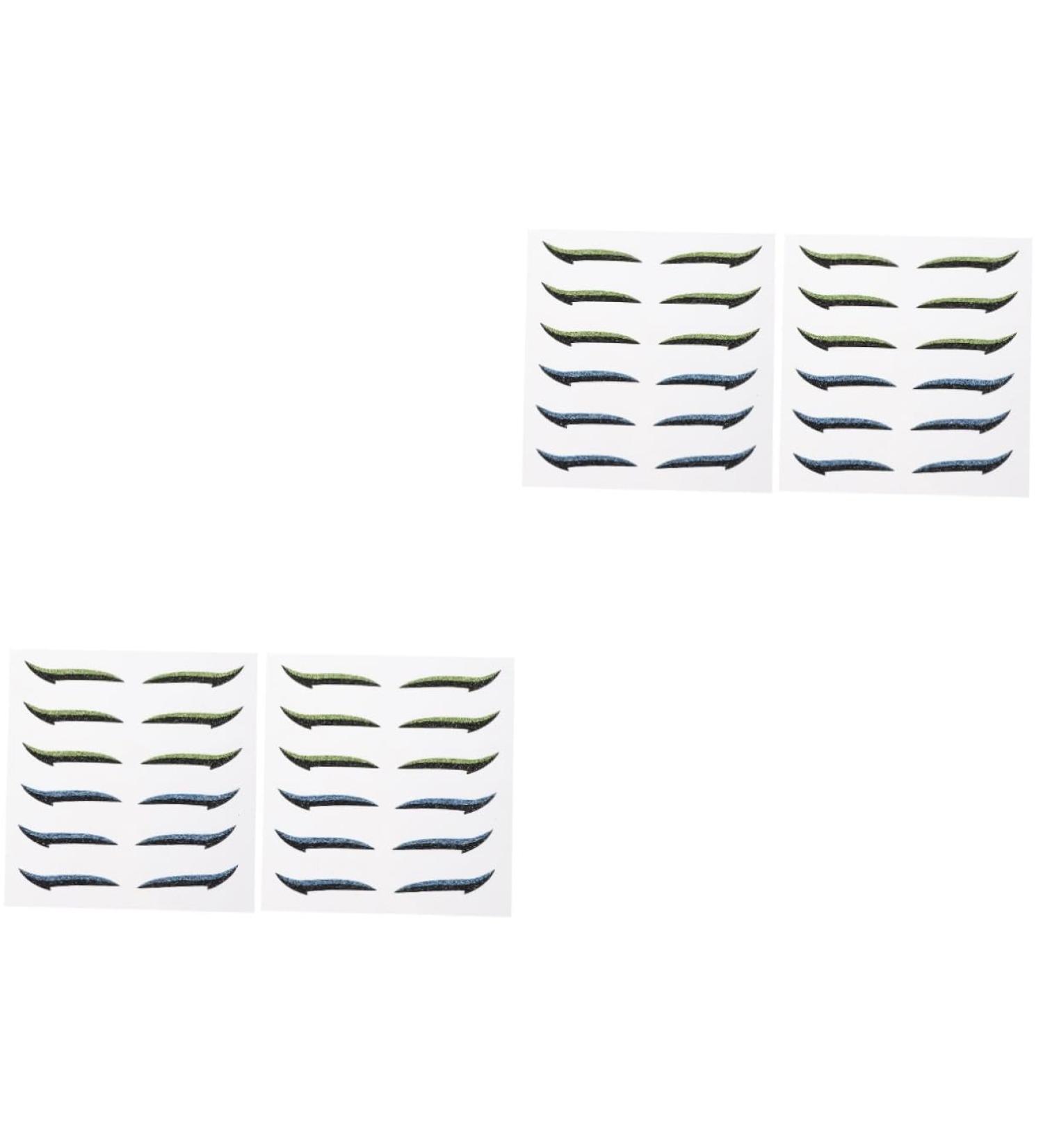 Didiseaon 24 Pairs Glitter Eyeliner Eye Lift Strips Reusable Double Eyelid Tapes Makeup Eyeliner Sticker - Buy Online on GoSupps.com