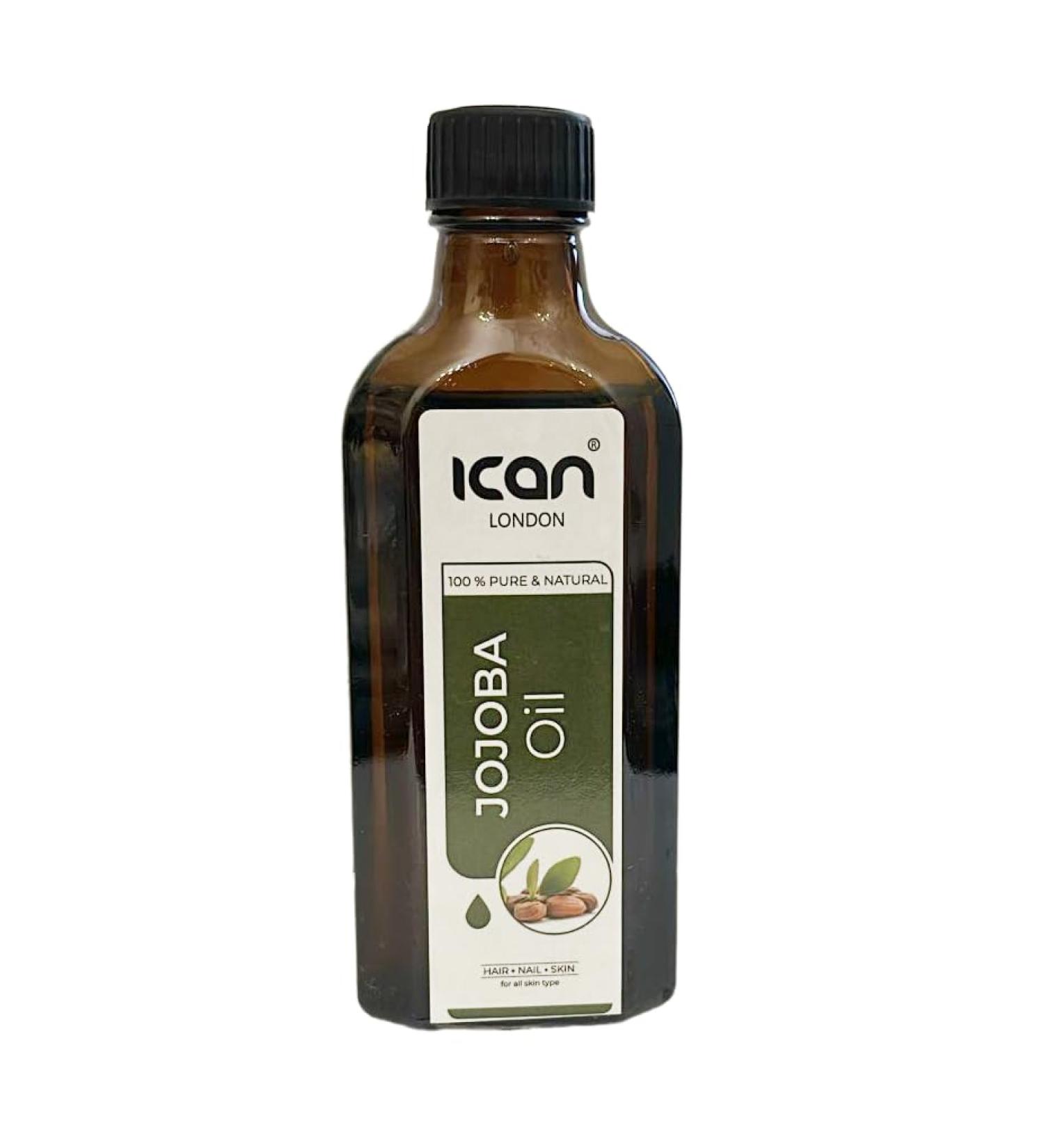 ICAN LONDON 100% PURE & NATURAL JOJOBA OIL FOR HAIR SKIN NAILS 100ML - Buy Online on GoSupps.com
