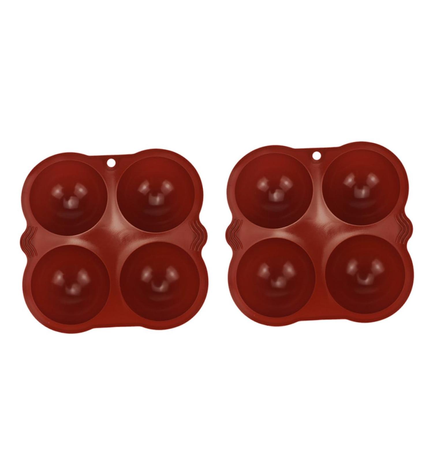 Milisten 2pcs Cake Mold Semicircle for Chocolate Dome Mousse Cupcake Pan Half Sphere Silicone Molds for Soap Round Cake Pan Red Handmade Soap Food Grade Silicone Pudding Mold - Buy Online on GoSupps.com