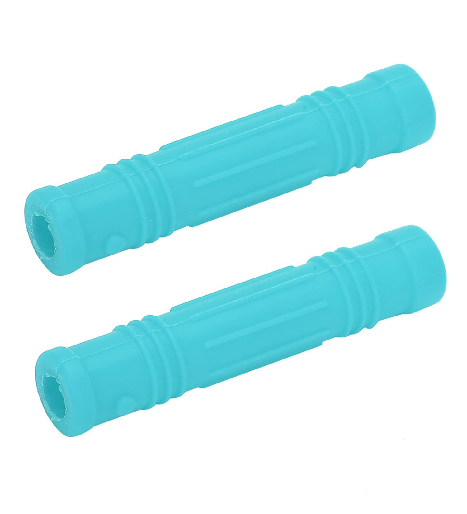 Crayon Topper | Safe Silicone Chew Toy for Babies - Sky Blue Infant Fidget & Sensory Ring - Buy Online on GoSupps.com