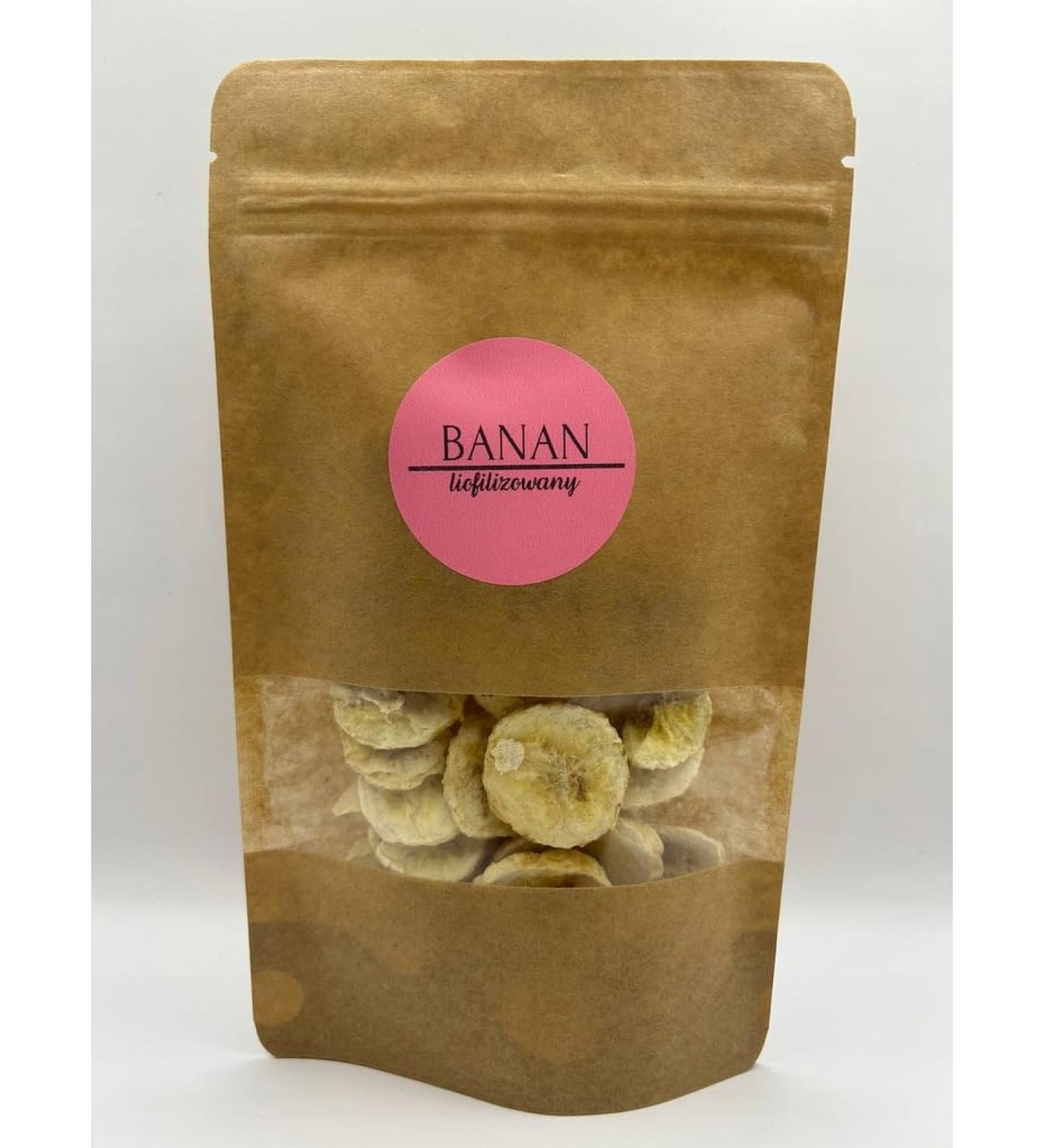 DELIFRUITS.PL Freeze-dried banana 100g Plastry freeze-dried fruits freeze-dried and dried fruits no preservatives and no sugar