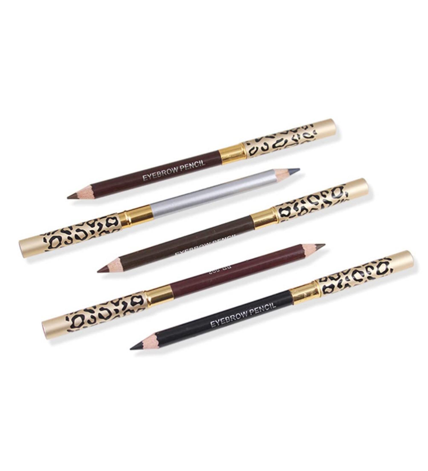 TOVINANNA 2Pcs Double Head Eyebrow Pencil with Brush Waterproof Professional for Precise Fills Brows (Light Coffee) - Buy Online on GoSupps.com