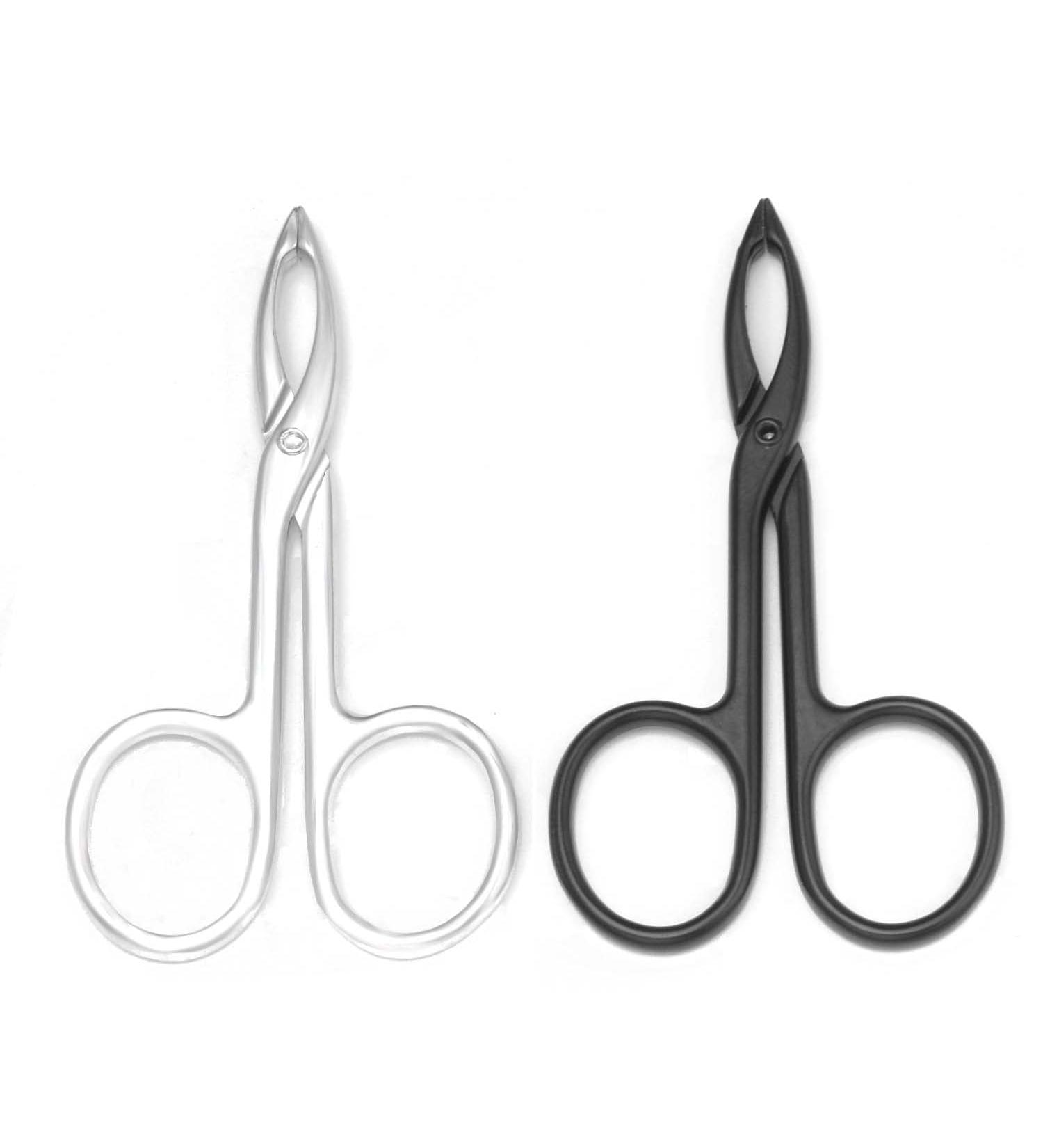 Motanar 2-Piece Straight Tip Eyebrow Tweezers Set for Hair Plucking and Facial Care - Silver and Black - Buy Online on GoSupps.com