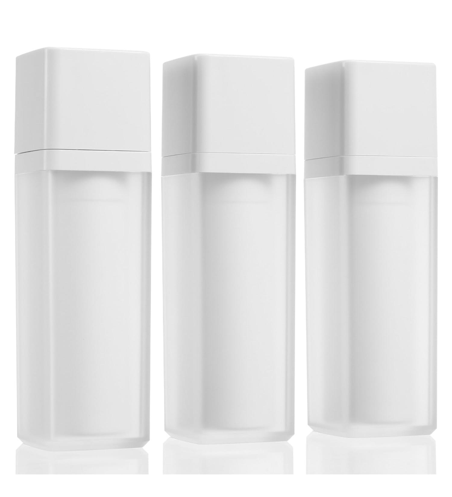 Minkissy 30ml Airless Pump Cosmetic Container Refillable Plastic Bottles for Creams & Lotions | Travel-Friendly Makeup Storage - Buy Online on GoSupps.com