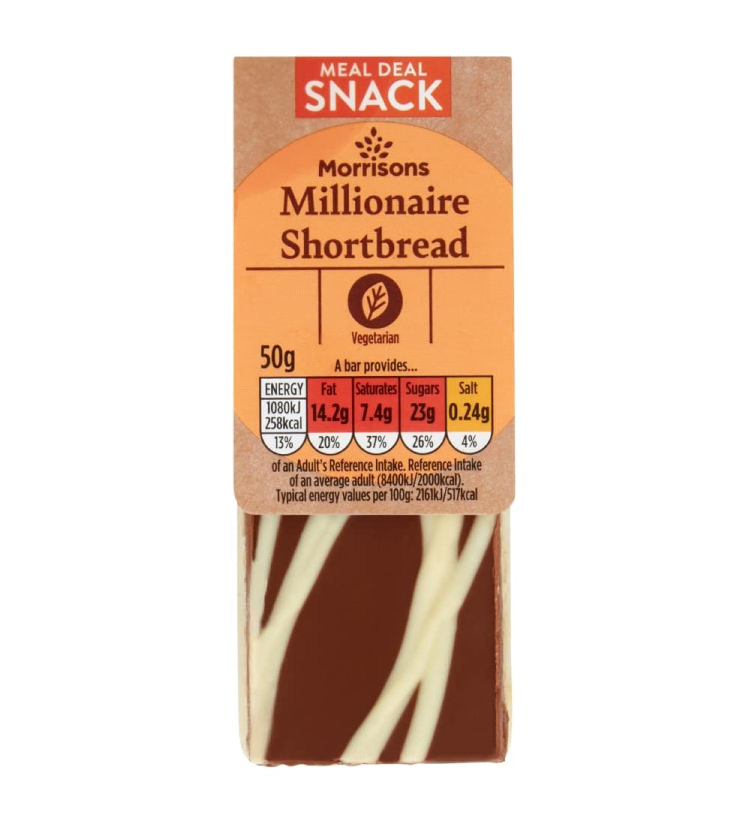 Morrisons Millionaire Shortbread 50g