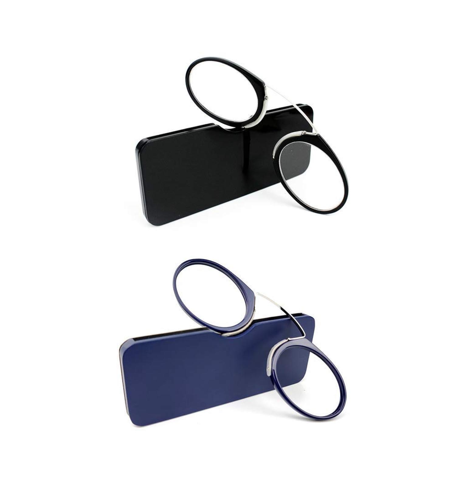 Kokobin 2 Pack Unisex Compact Reading Glasses +3.5 - Slide-Resistant Nose Clip B gellose Visual Aid - Ideal for Travel & Everyday Use - Buy Online on GoSupps.com