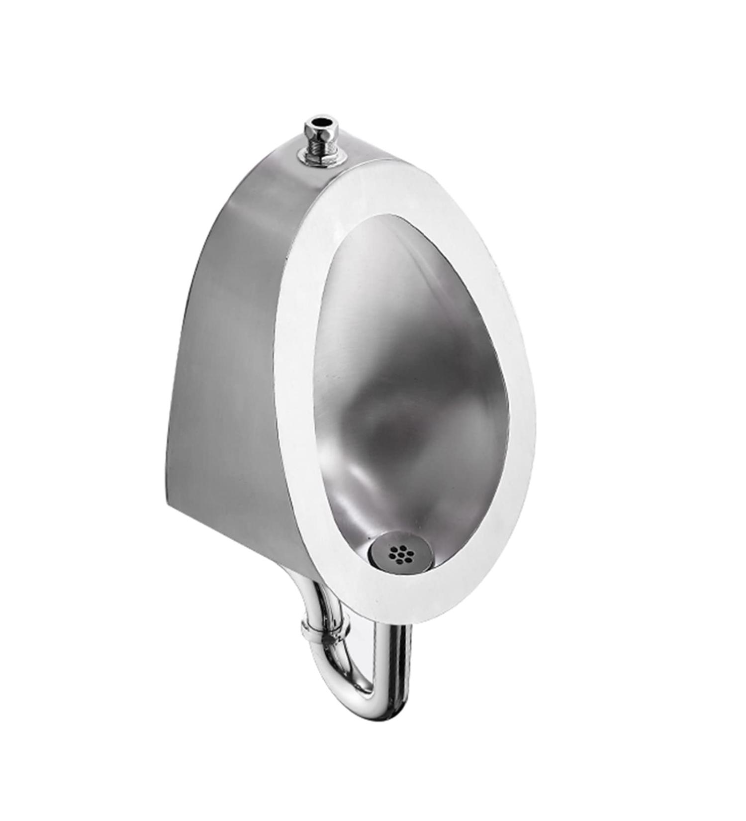 304 Stainless Steel Automatic Induction Urinal Wall-Mounted Public Toilet Urinal Contact-Free Toilet Urinal with Flush Valve Flushing Men's Urinal Suitable for Bars and - Buy Online on GoSupps.com