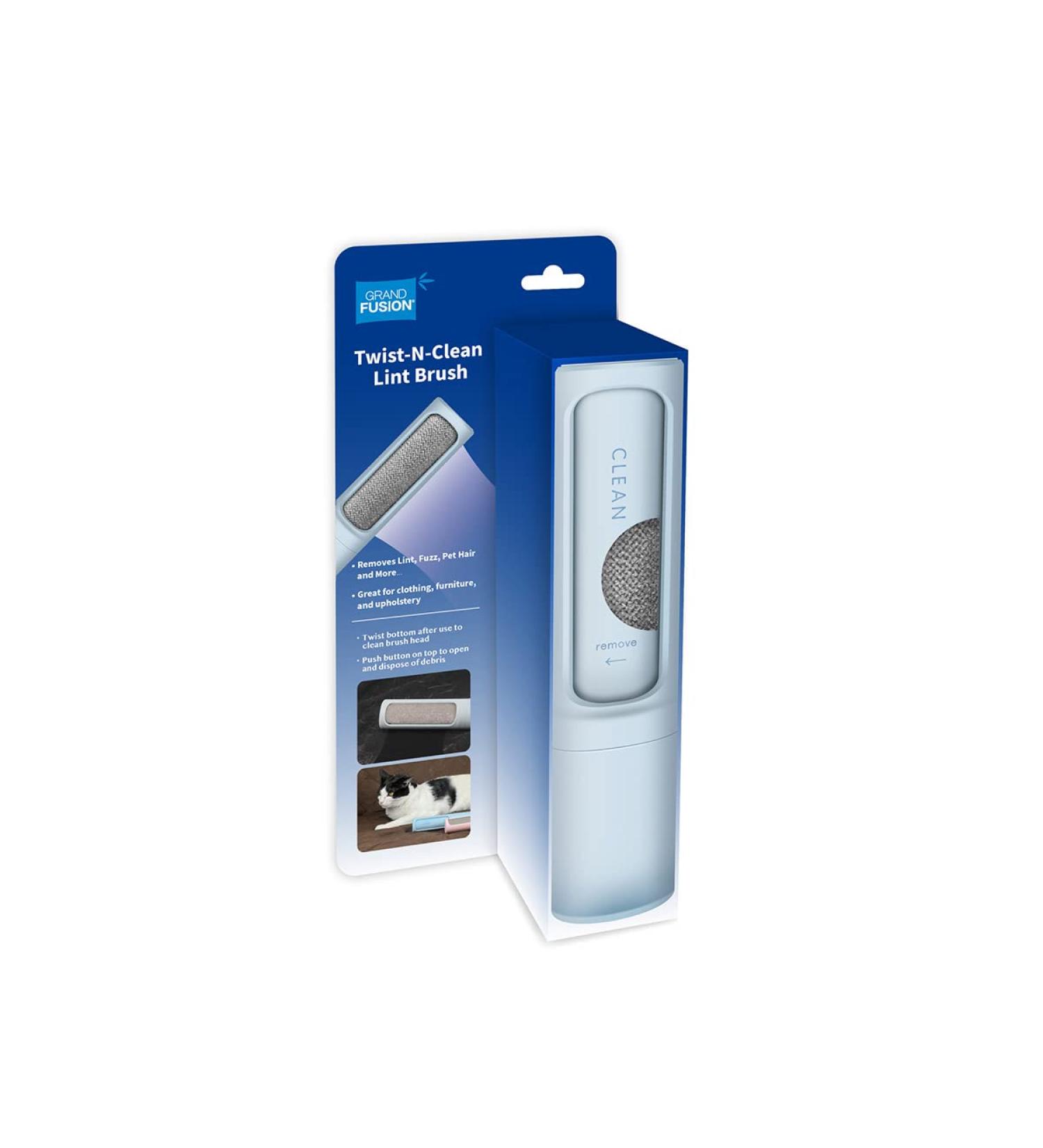 Twist N Clean 2-in-1 Lint Remover & Brush - Pet Hair Remover for Fuzz & More - International Shipping Available - Buy Now - Buy Online on GoSupps.com