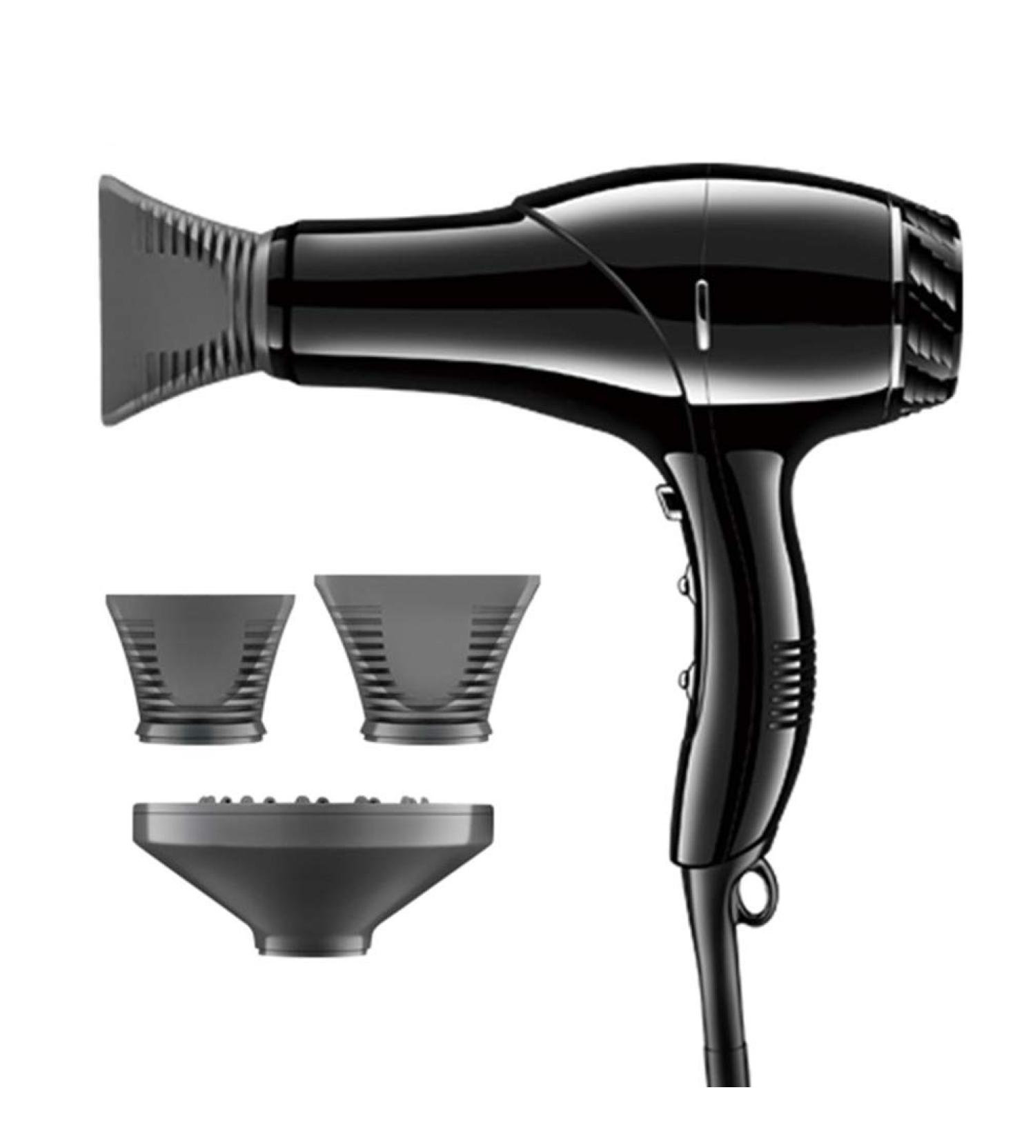 Ionic Hair Dryer Professional Hair Dryer 1800W Fast Dry Dryer Salon Women Hairdryer for Curly and Straight Hair 3 Heat 2 Speed and Cool Shot Button 4 Nozzle for Travel Salon Home Use Black small gift - Buy Online on GoSupps.com