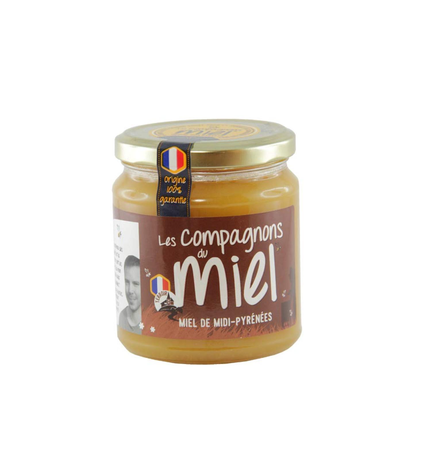Les Compagnons du Miel - Honey from Midi-Pyrénées - 375g glass jar - Creamy