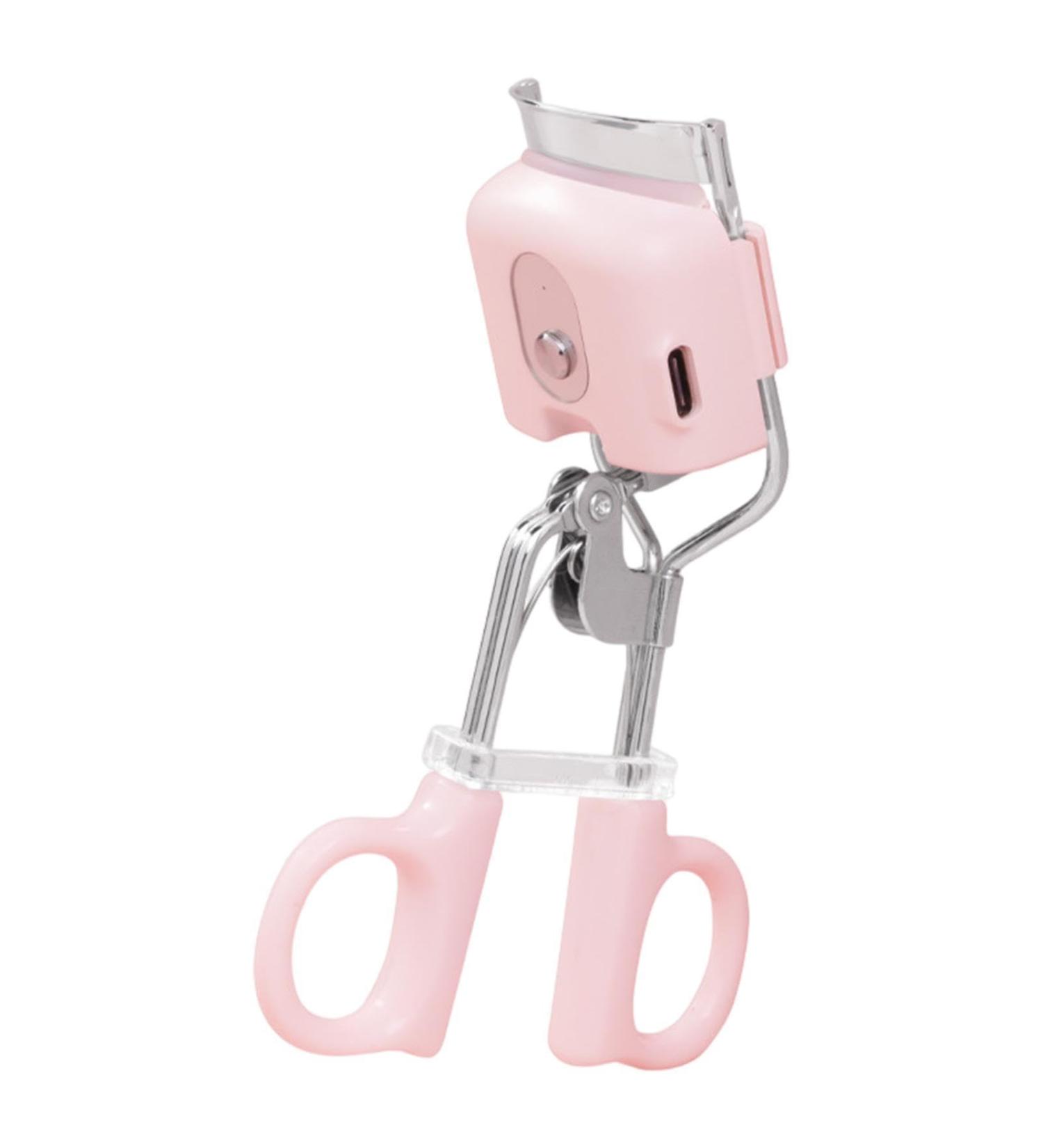 Heated Eyelash Curler 3 Temperature Mode Eyelash Curler USB Rechargeable Long Lasting Electric Lash Curler 3.7V Handheld Eyelash Heated Curler Eyelash Curler for All Eye Shapes Pink - Buy Online on GoSupps.com