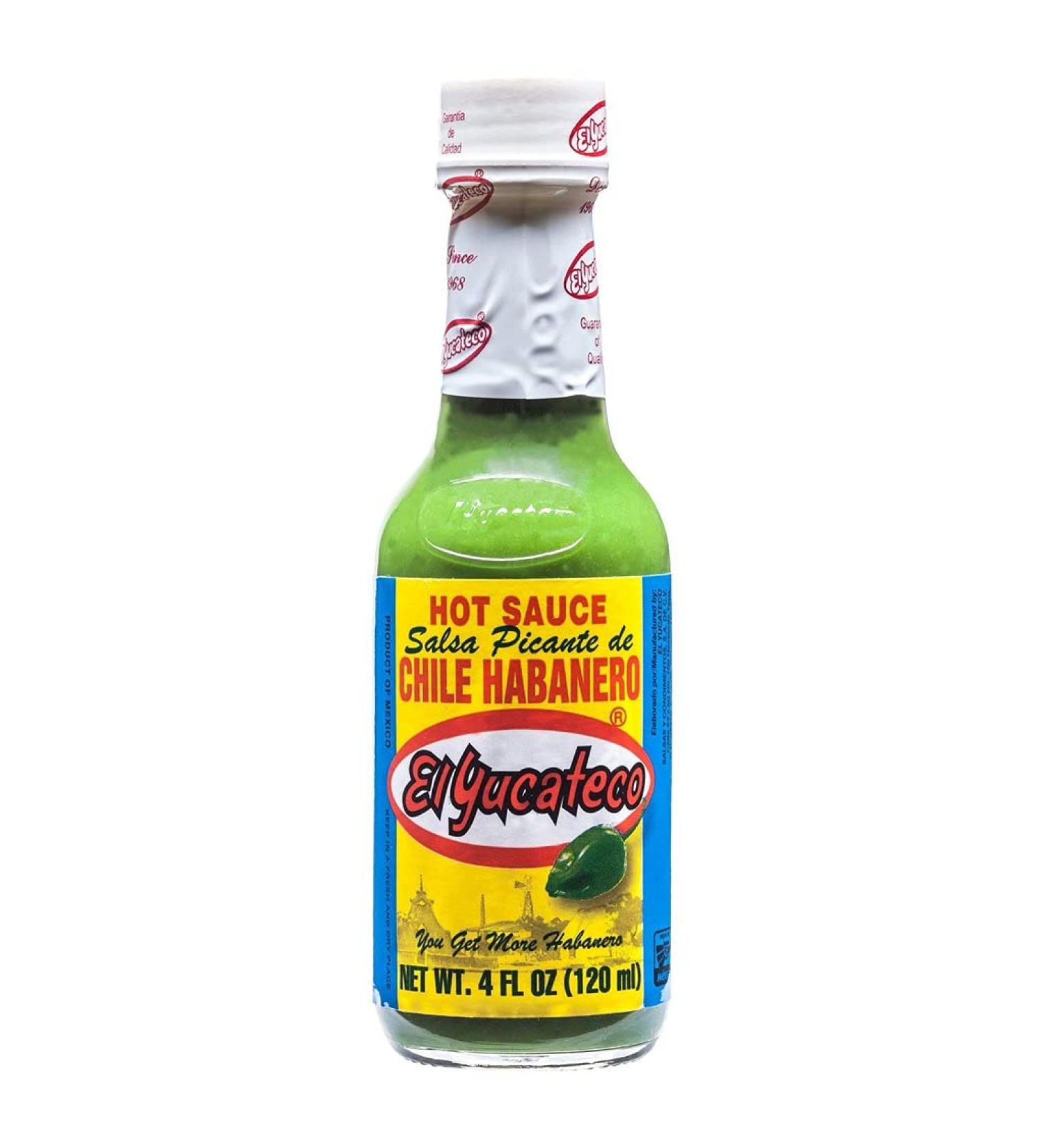 El Yucateco Green Chile Habanero Hot Sauce 120ml - Authentic Mexican Chili Sauce - Buy Online on GoSupps.com