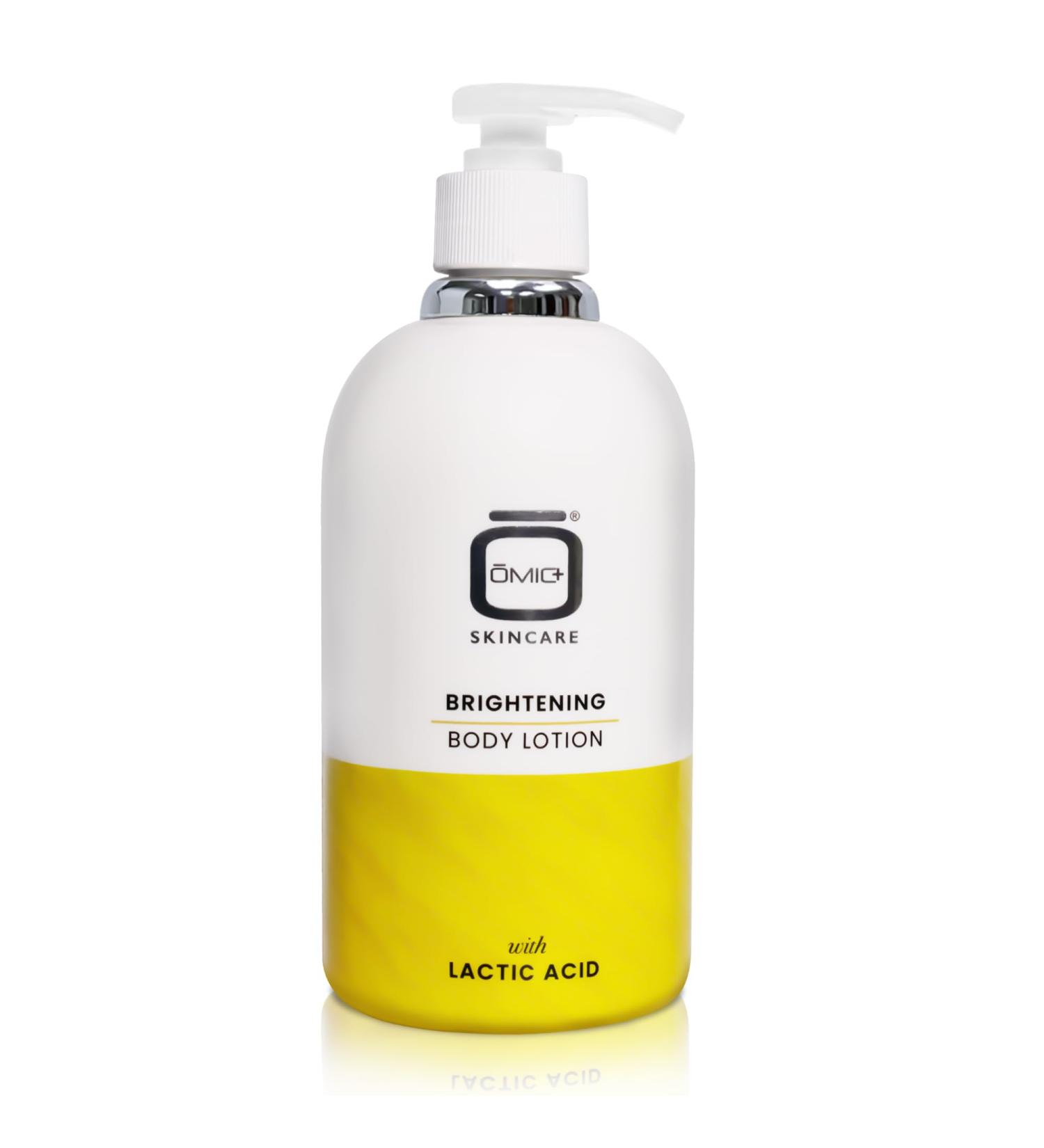 Omic Brightening Body Lotion 500 ml Formulated to fade dark spots lightening properties with Alpha Arbutin Complex - Buy Online on GoSupps.com