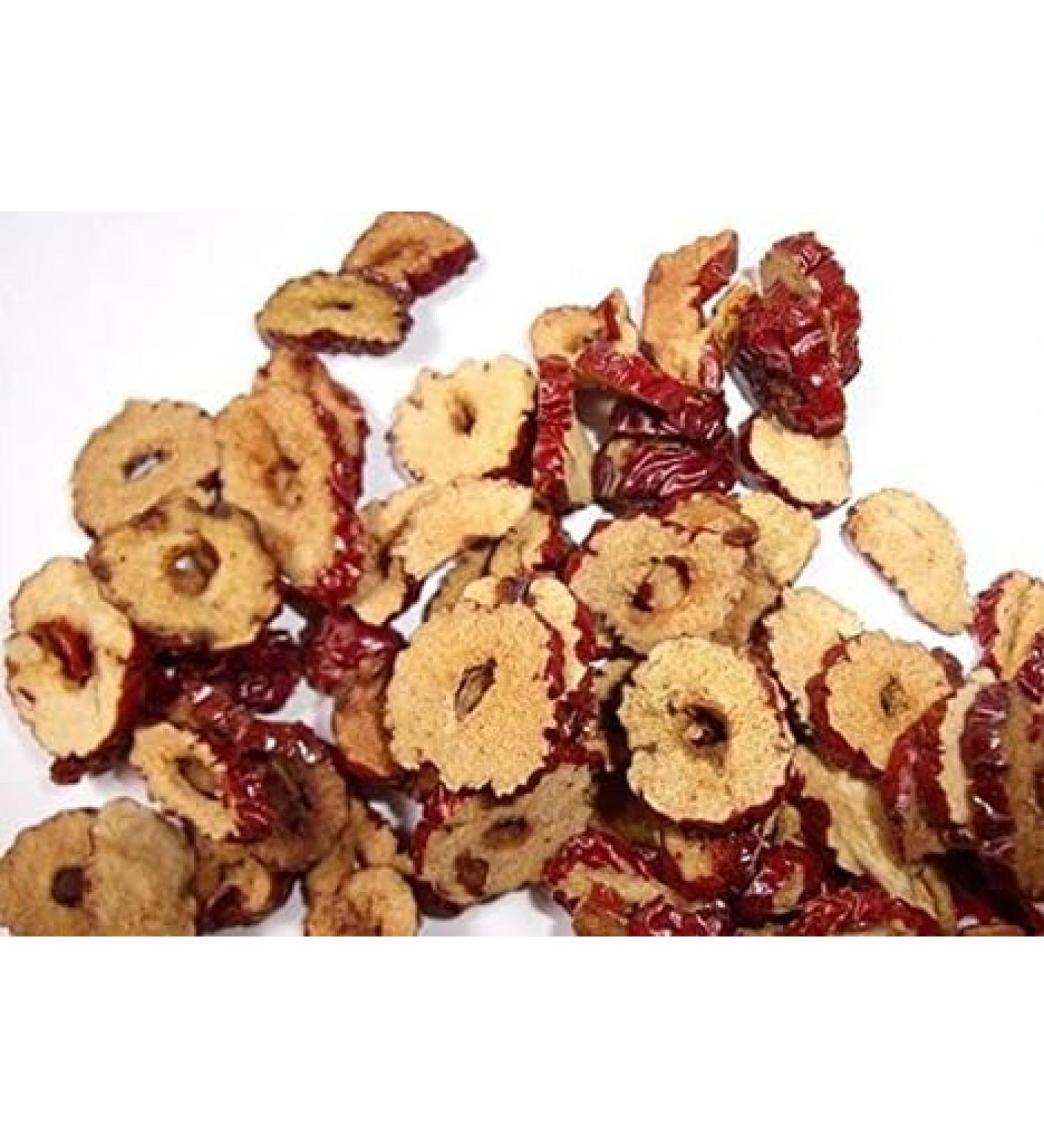 Dried fruit jujube slices high grade Chinese red dates Hong Zao 4 Pound (1816 grams). - Buy Online on GoSupps.com