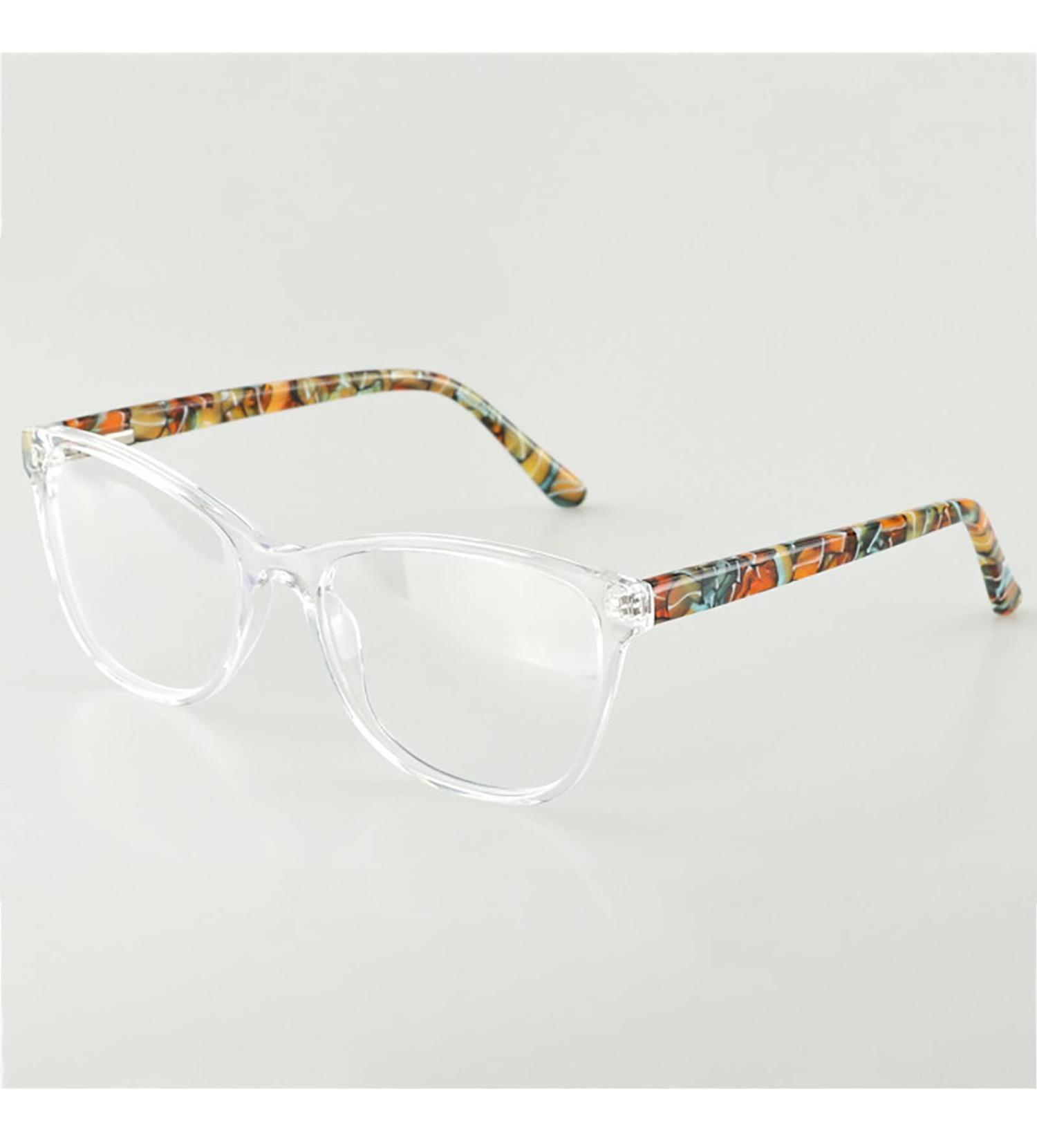 Buy Retro Reading Glasses - Quality Unisex Photochromic +1.25 Light Glasses with Glare Protection in White - Buy Online on GoSupps.com