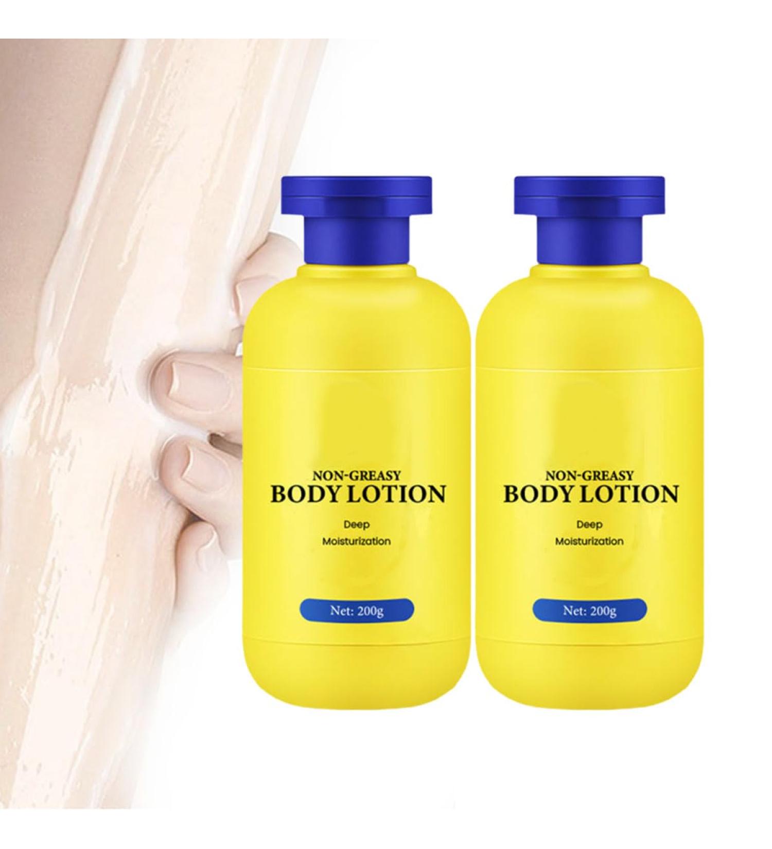 Deep Moisturization Non-Greasy Body Lotion Body Lotion for Dry Skin Fast-Absorbing and Non-Greasy Lightweight Moisturizes for All Skin Types (2PCS) - Buy Online on GoSupps.com