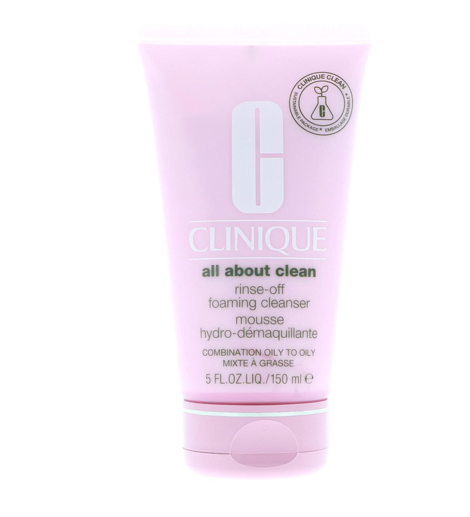 Clinique Rinse Off Foaming Cleanser 150ml/5oz - Women's Facial Cleanser - Buy Online on GoSupps.com