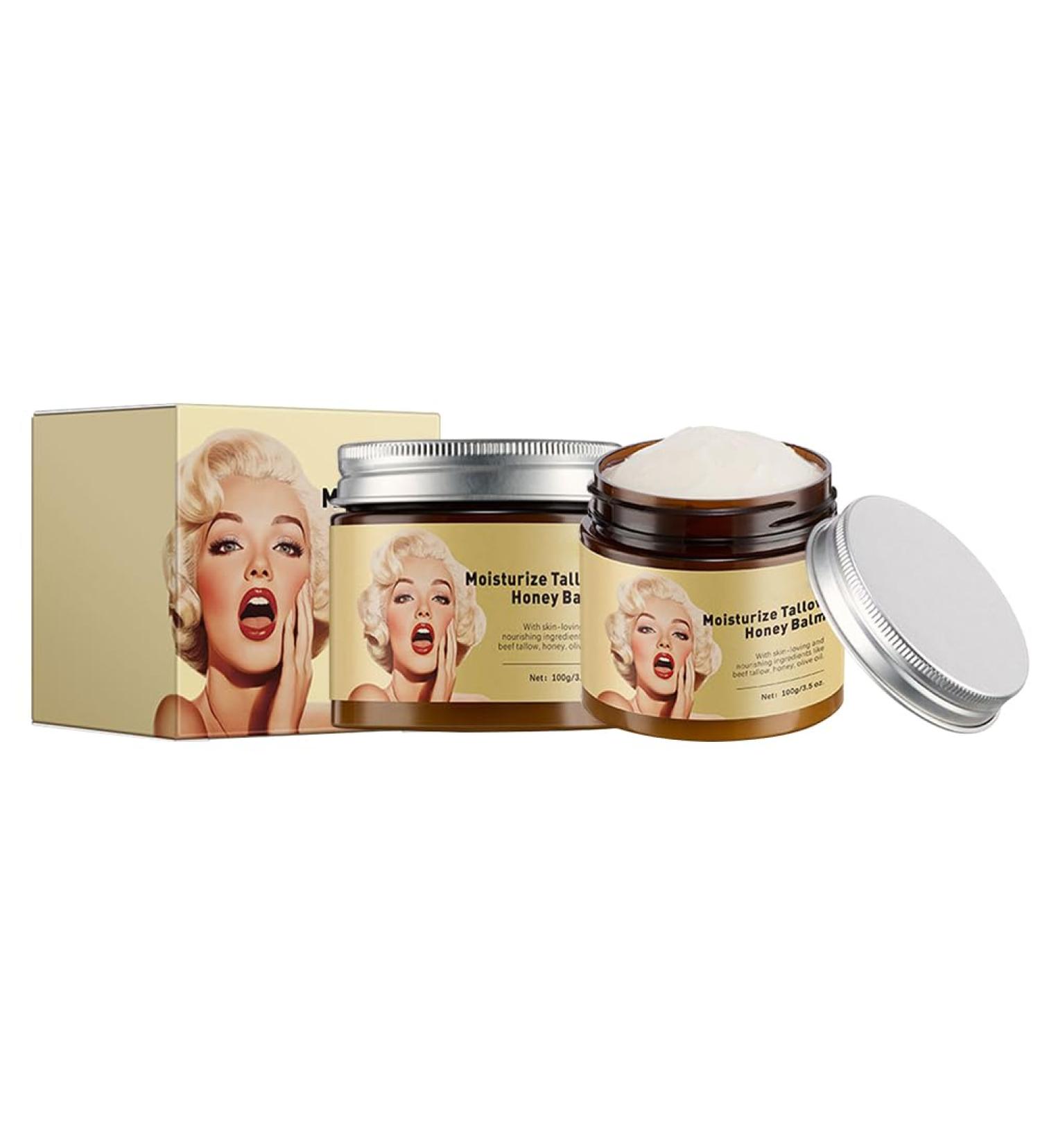 Wenrny Moisturize Tallow and Honey Balm 2 Pcs Honey Tallow Face Moisturizer for Skin Hydration Deeply Moisturizing and Fast Absorption Beef Tallows Moisturizer for Face Skin Care 100g/3.52 Oz - Buy Online on GoSupps.com