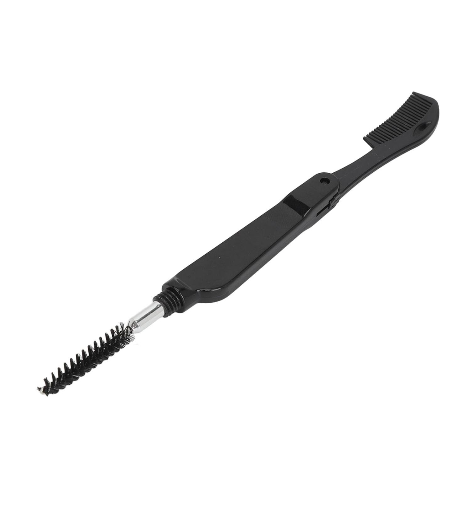 Portable Eyebrow Brushes Reusable 2 Small Portable 10 Piece Eyelash Brushes Comb Clean for Makeup (Black) - Buy Online on GoSupps.com