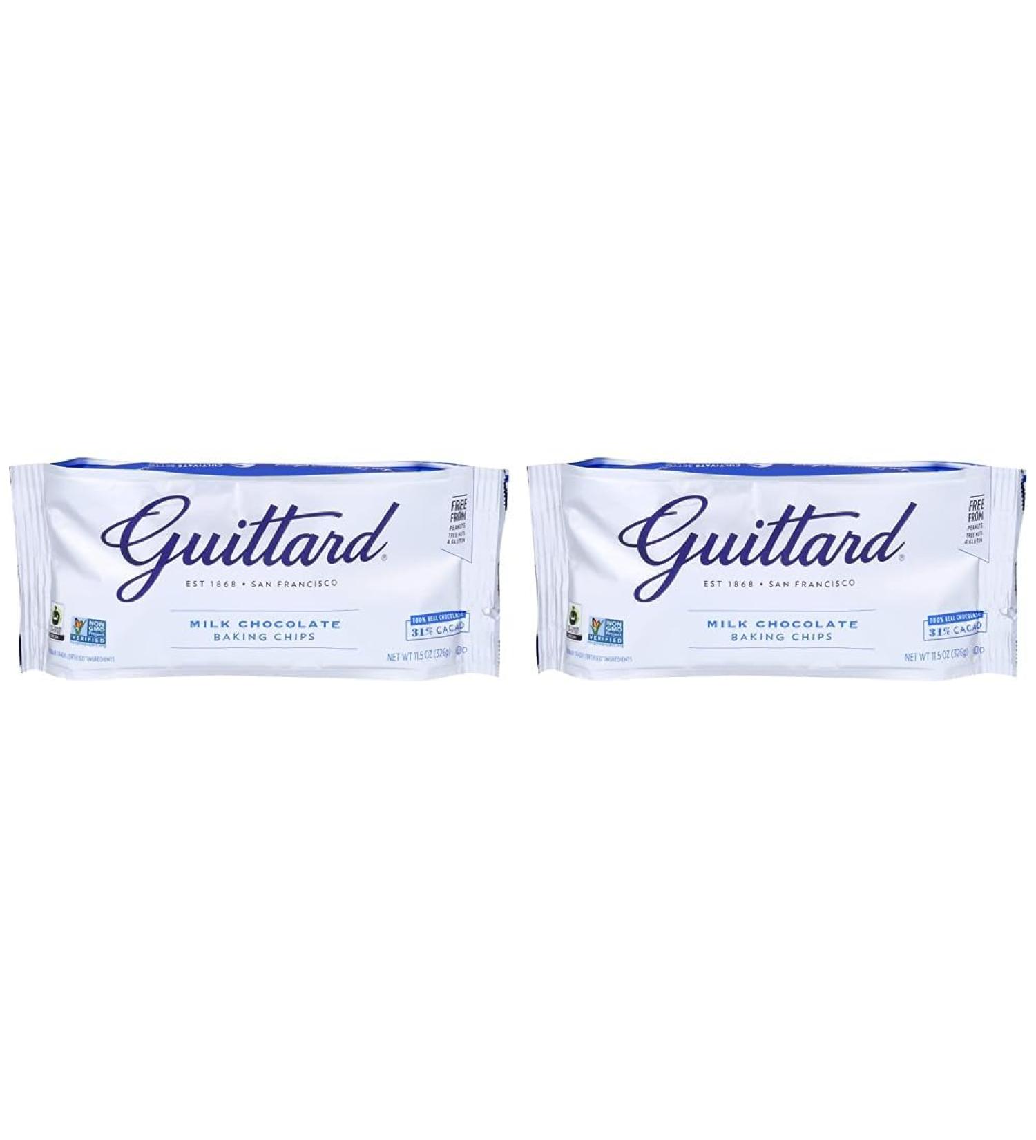 Guittard Baking Chips Milk Chocolate 11.5 oz (Pack of 2) - Buy Online on GoSupps.com