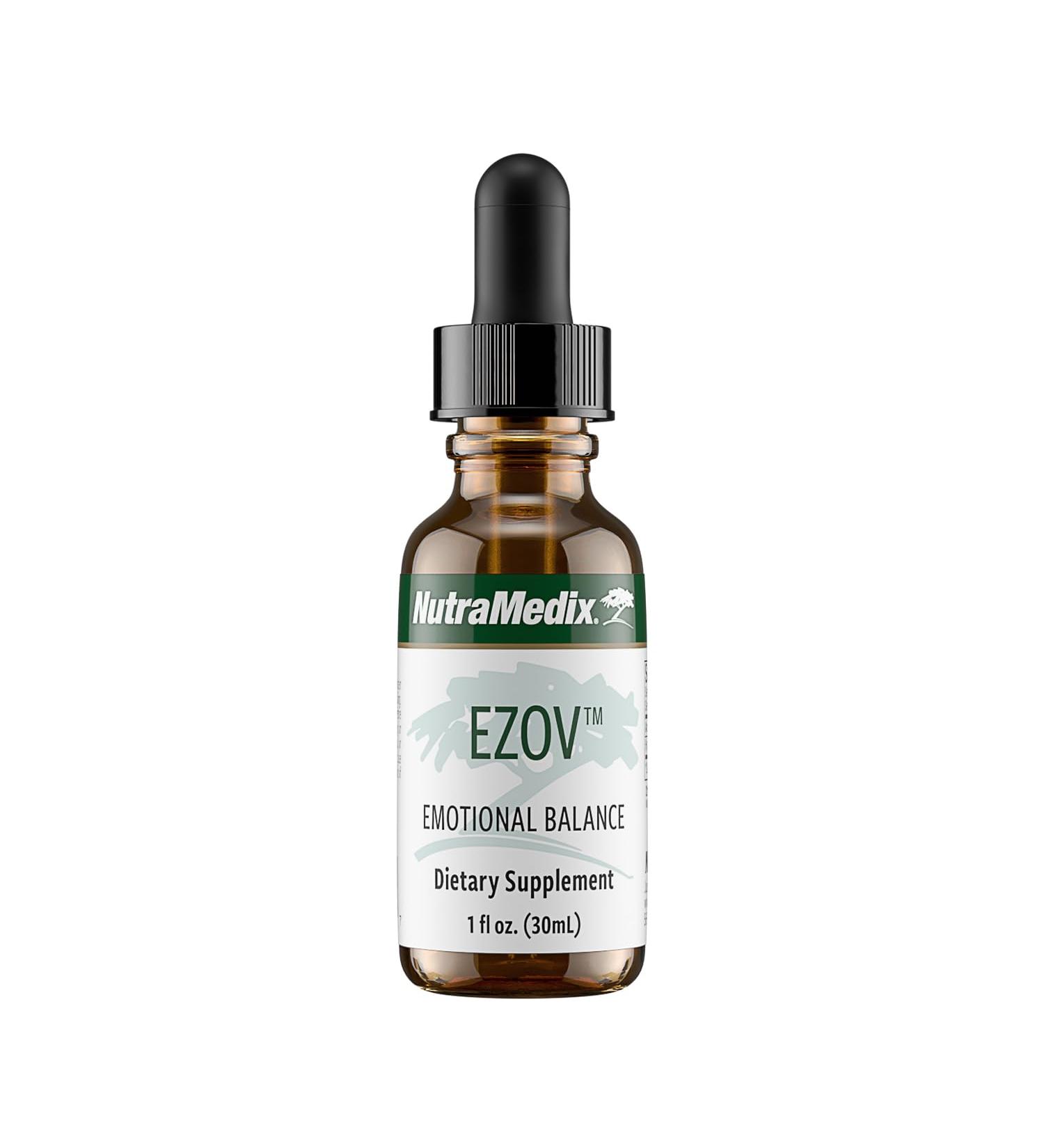 NutraMedix Ezov Hyssop Plant Drops - Liquid Supplement for Stress Management Relaxation Antioxidant Support & Gut Health - Liquid Herb Extract for Mood & Emotional Support (1oz / 30ml) - Buy Online on GoSupps.com