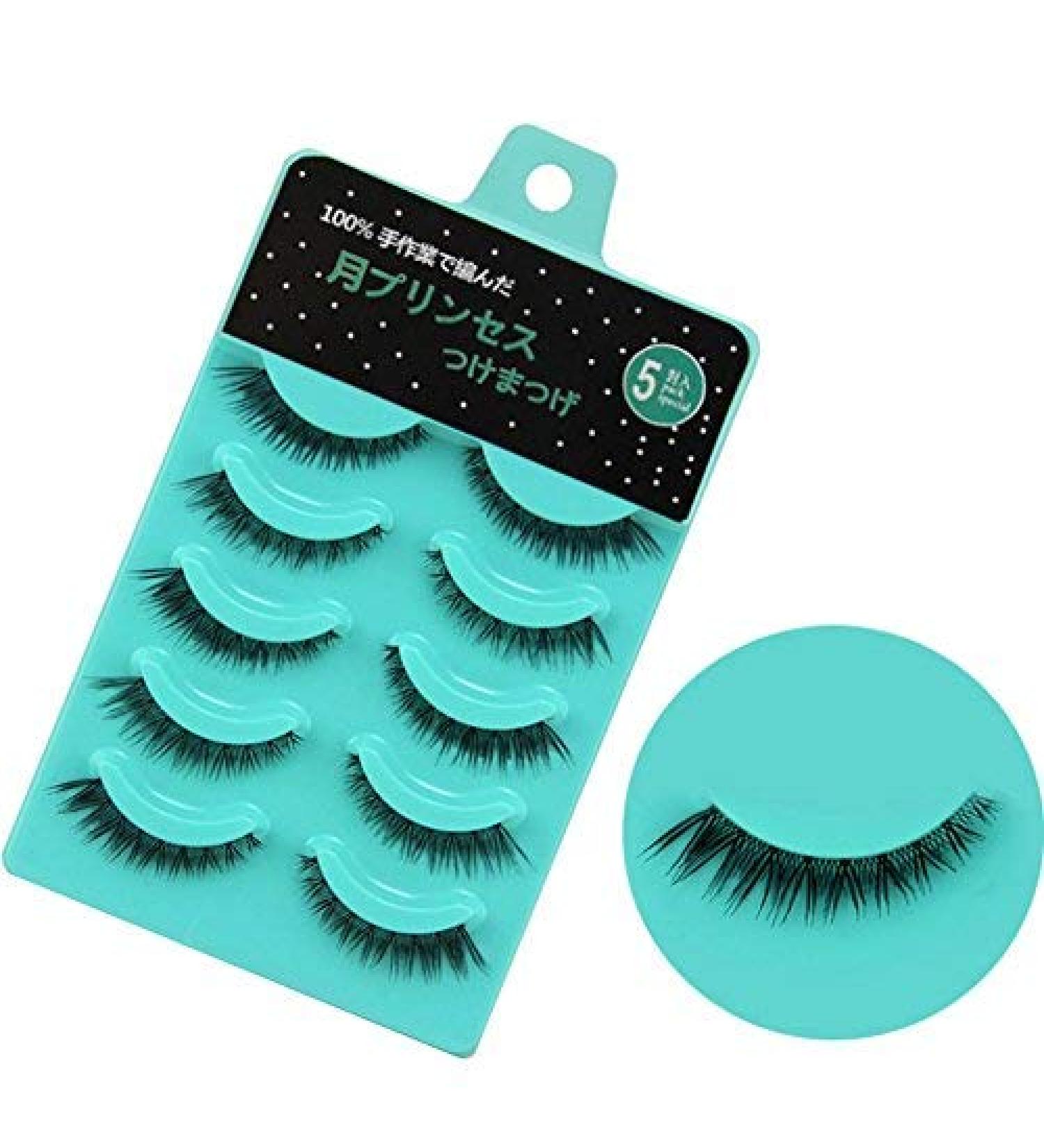 Scala 5 Pairs 3D False Eyelashes Set - Natural Messy Cross Thick Fake Eye Lashes (L-12) - Buy Online on GoSupps.com