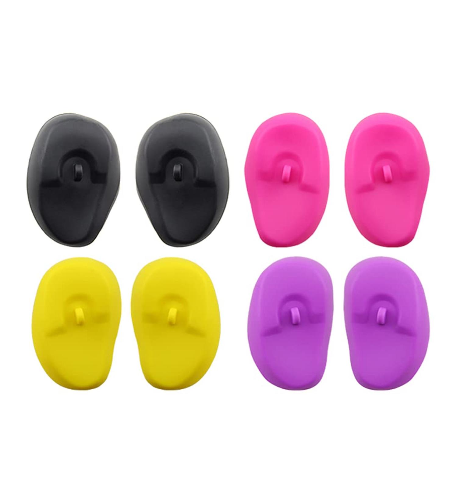 FOMIYES Silicone Ear Covers - 4 Pairs | Hair Dye Shield Protectors for Salon and Home Use - Buy Online on GoSupps.com