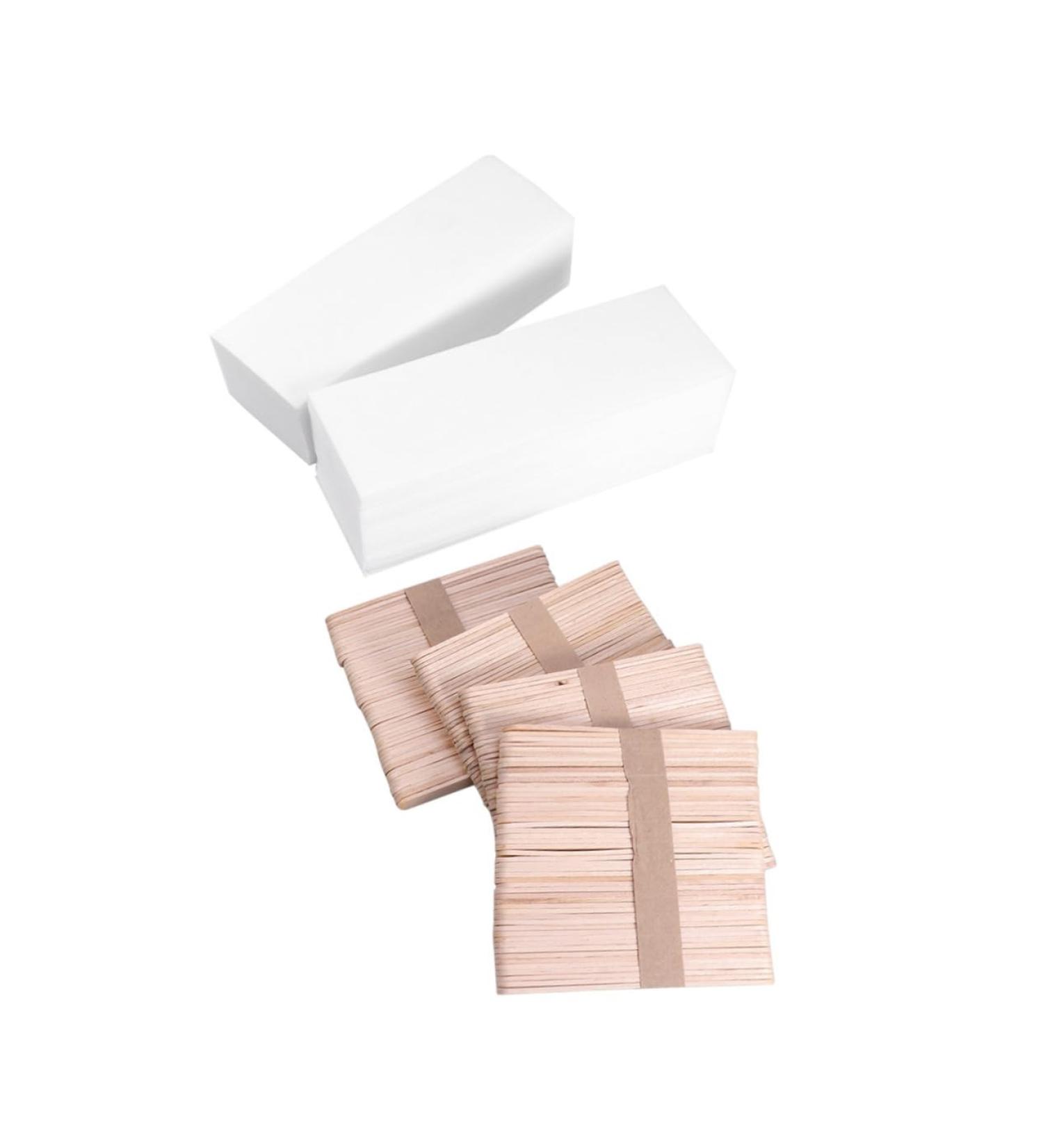 FRCOLOR STARK 400 PCS Wax Strips for Hair Removal - Depilatory Paper Strips for Smooth Skin - Bamboo Face & Body Waxing Strips - Buy Online on GoSupps.com