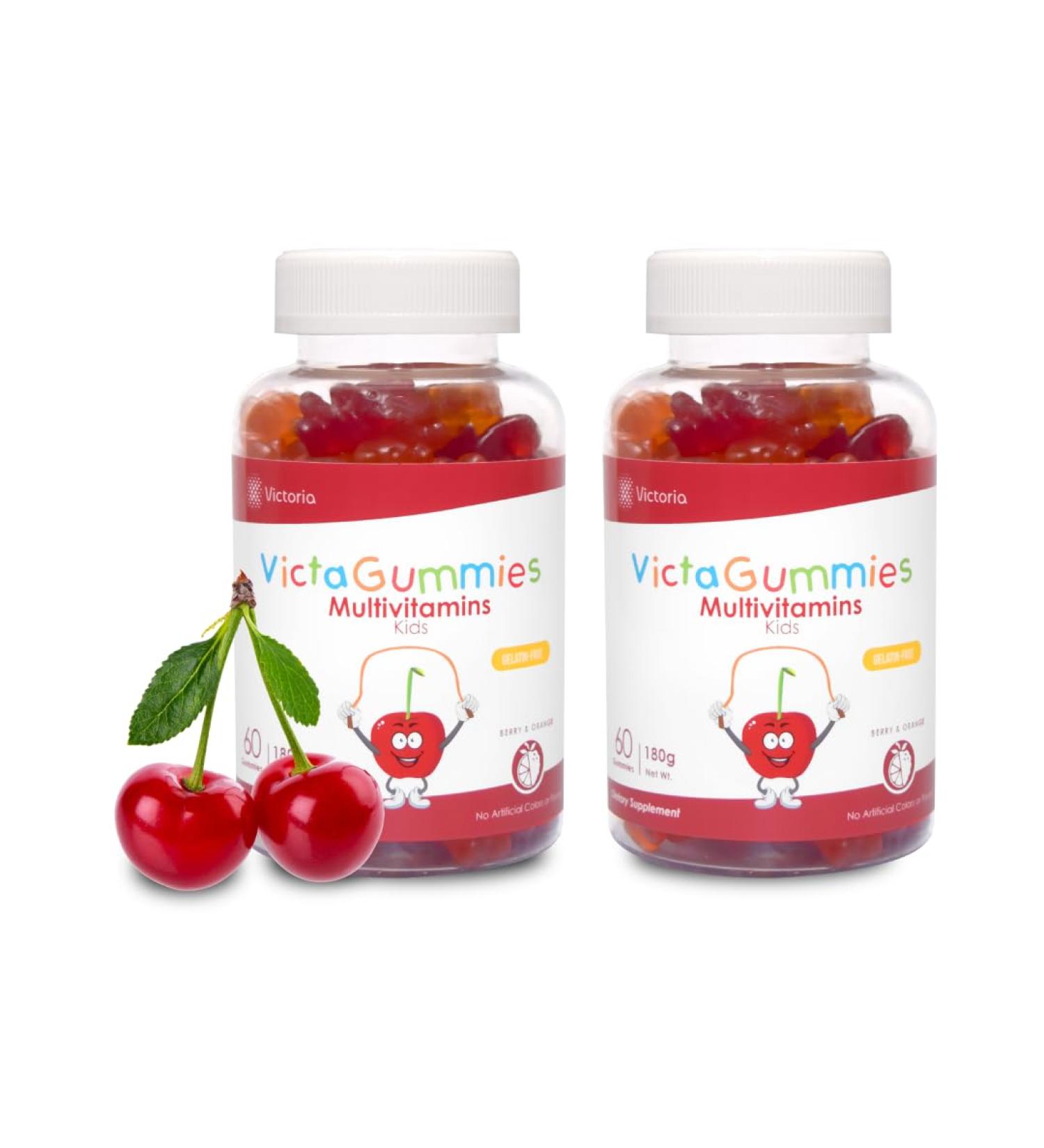 Dr. T Kids Multivitamin Gummies Daily Vitamins for Kids Ages 2+ with A C D E B & Folic Acid Supports Bone Strength Immunity & Overall Health Berry & Orange Flavor 120 Count (2-Pack) - Buy Online on GoSupps.com