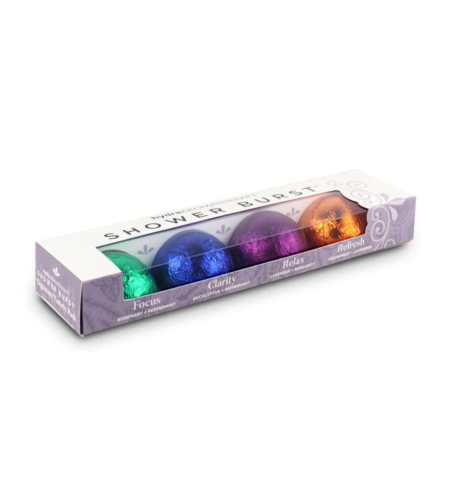 HydraAromatherapy Signature Shower Burst Variety Pack - Elevate Your Shower Experience - Buy Online on GoSupps.com