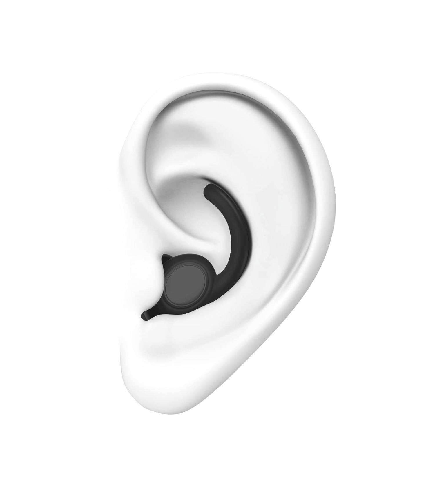 Soft Silicone Reusable Noise Cancelling Ear Plugs for Sleeping - 2 Pairs Black - Buy Online on GoSupps.com