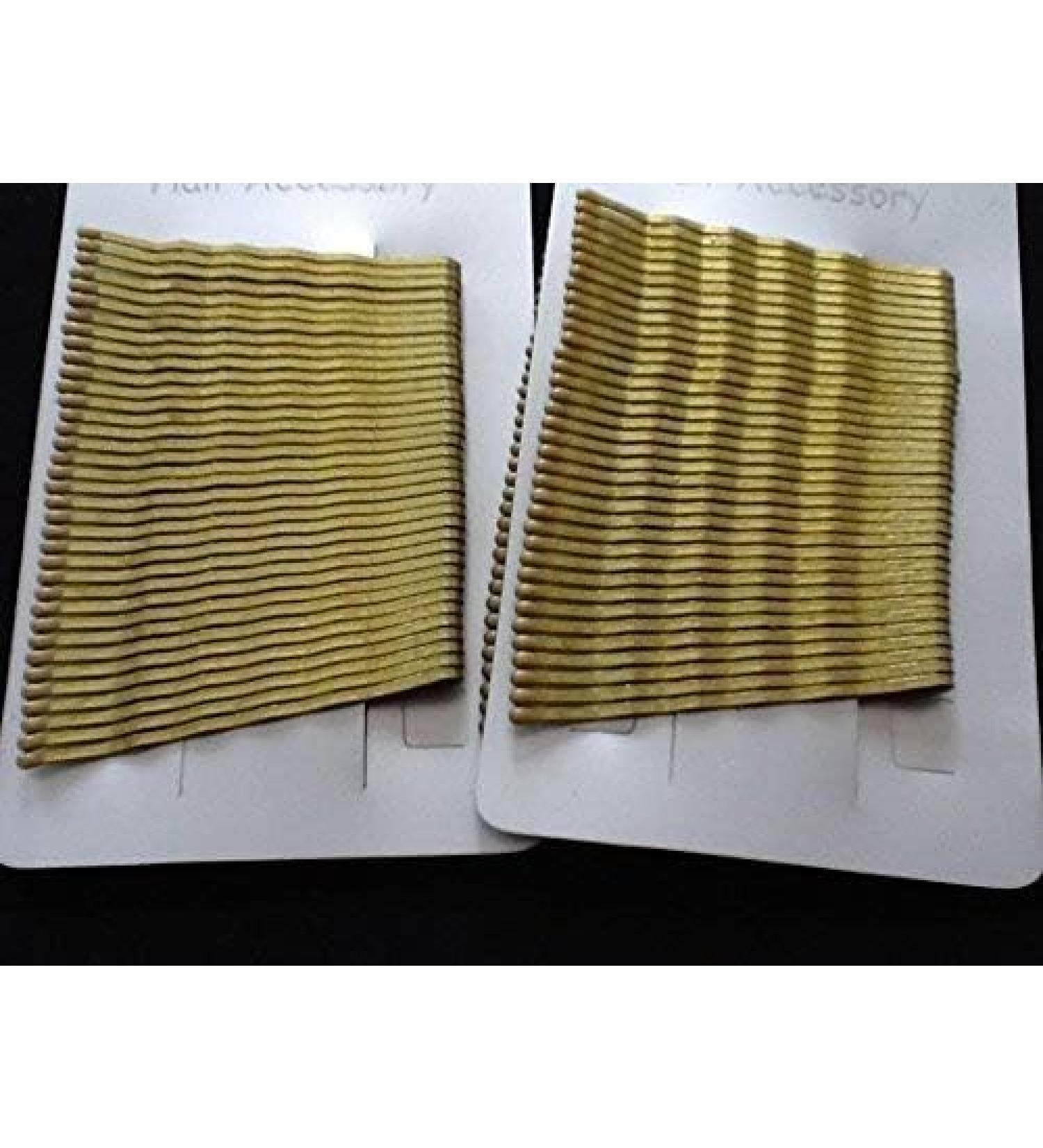 Arranview Jewellery Gold Kirby grips approx 4.5 cm long 72 bobby hairpins