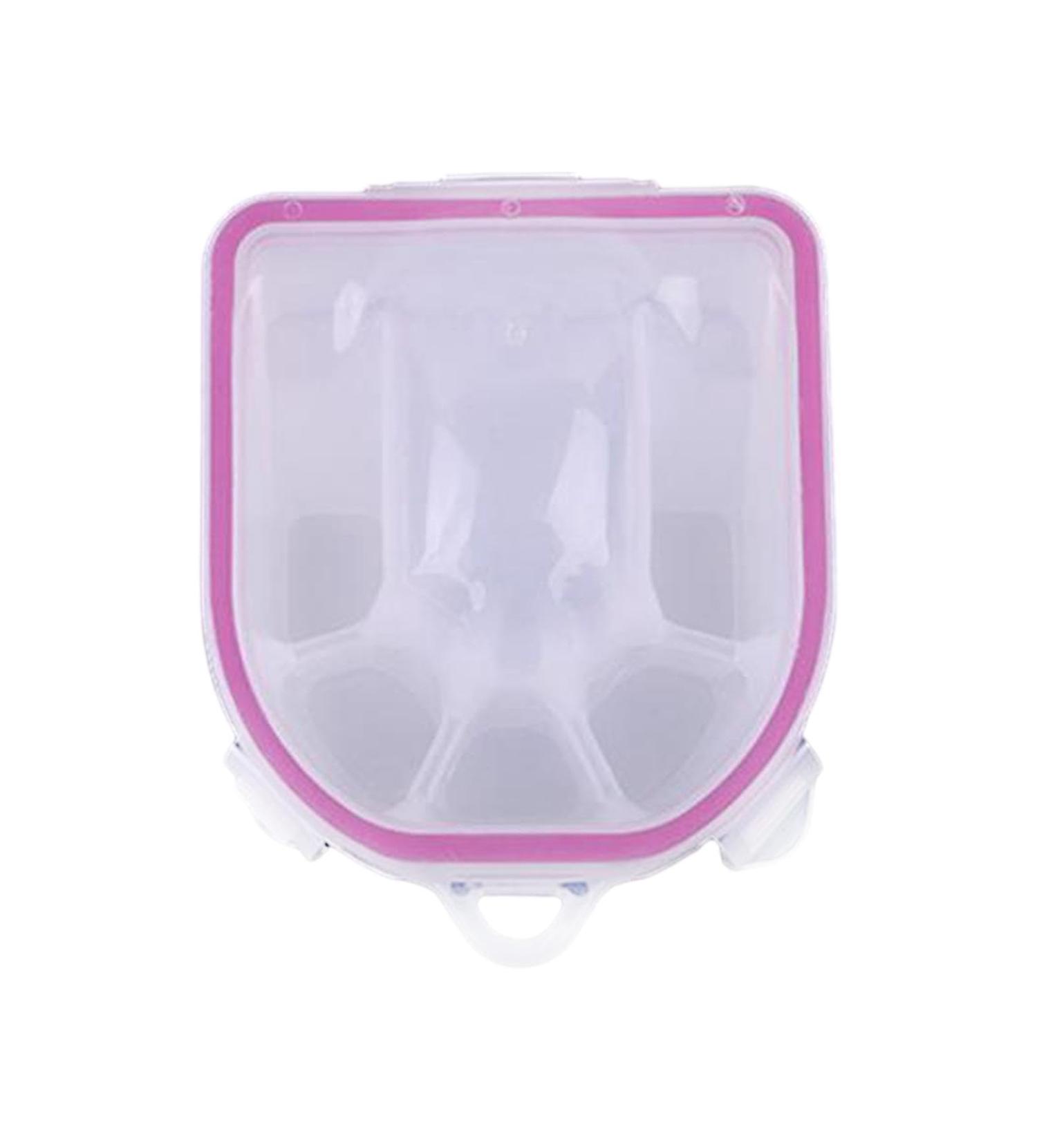 MagiDeal Nail Soaking Bowl Hand Bowl Fall Resistant Manicure Bowl Gel Polish Powder Remover for Home Use Pink - Buy Online on GoSupps.com