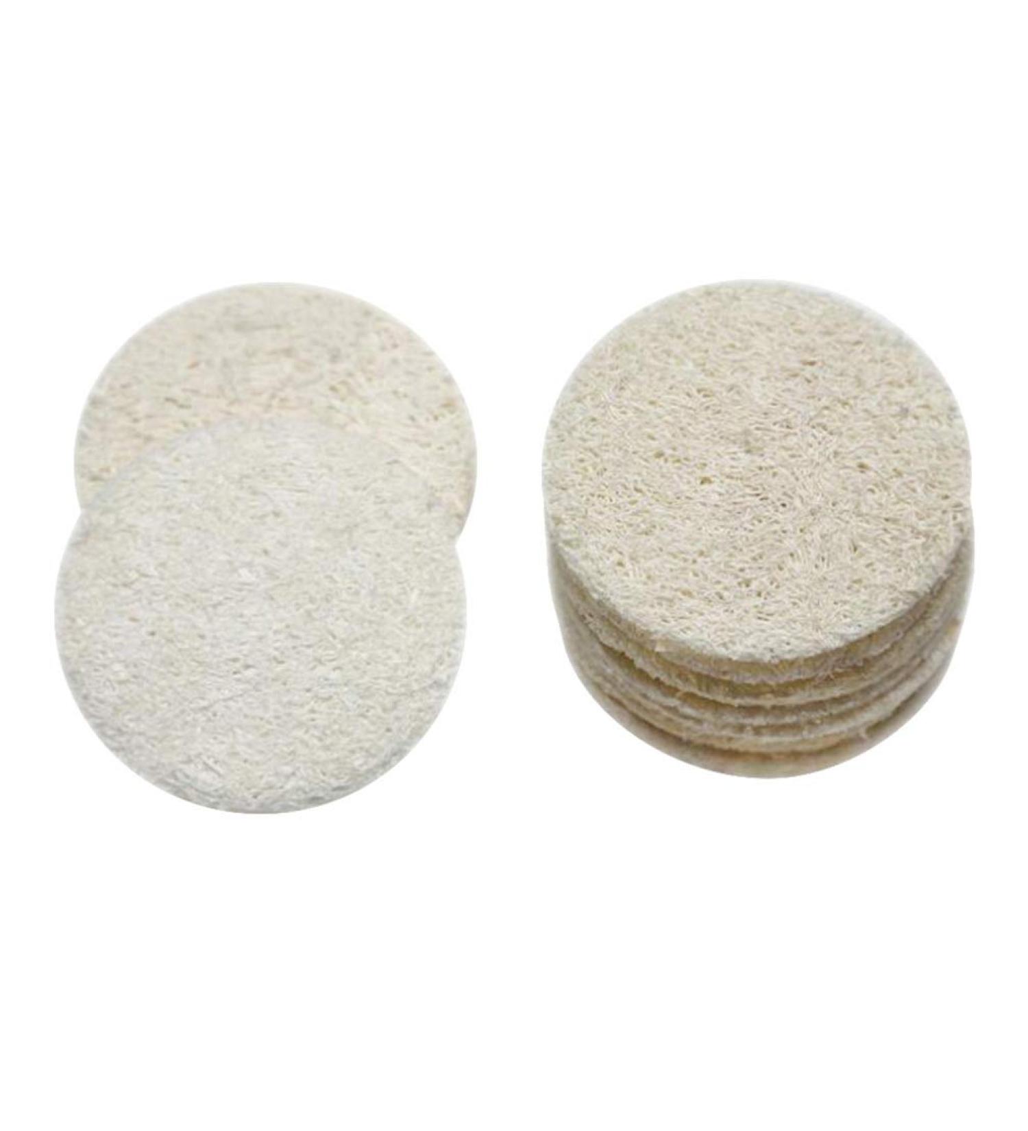 Natural Luffa Face Pads - 18 STK Luffa Peeling & Makeup Removal Sponge for Gentle Facial Cleansing - Buy Online on GoSupps.com
