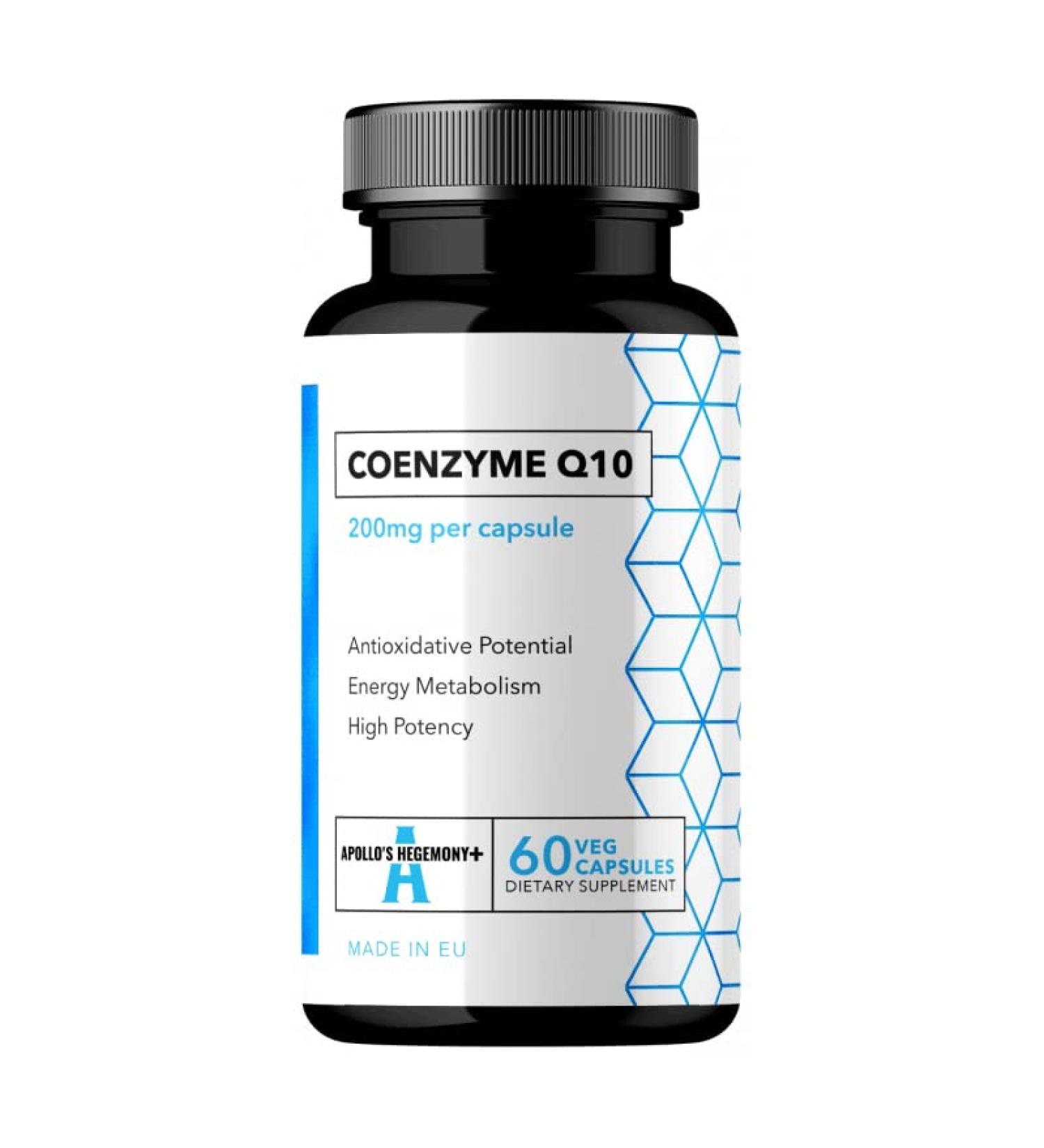 Coenzyme Q10 200mg - 60 Vegan Capsules | Apollos Hegemony - Premium Quality & Global Shipping - Buy Online on GoSupps.com
